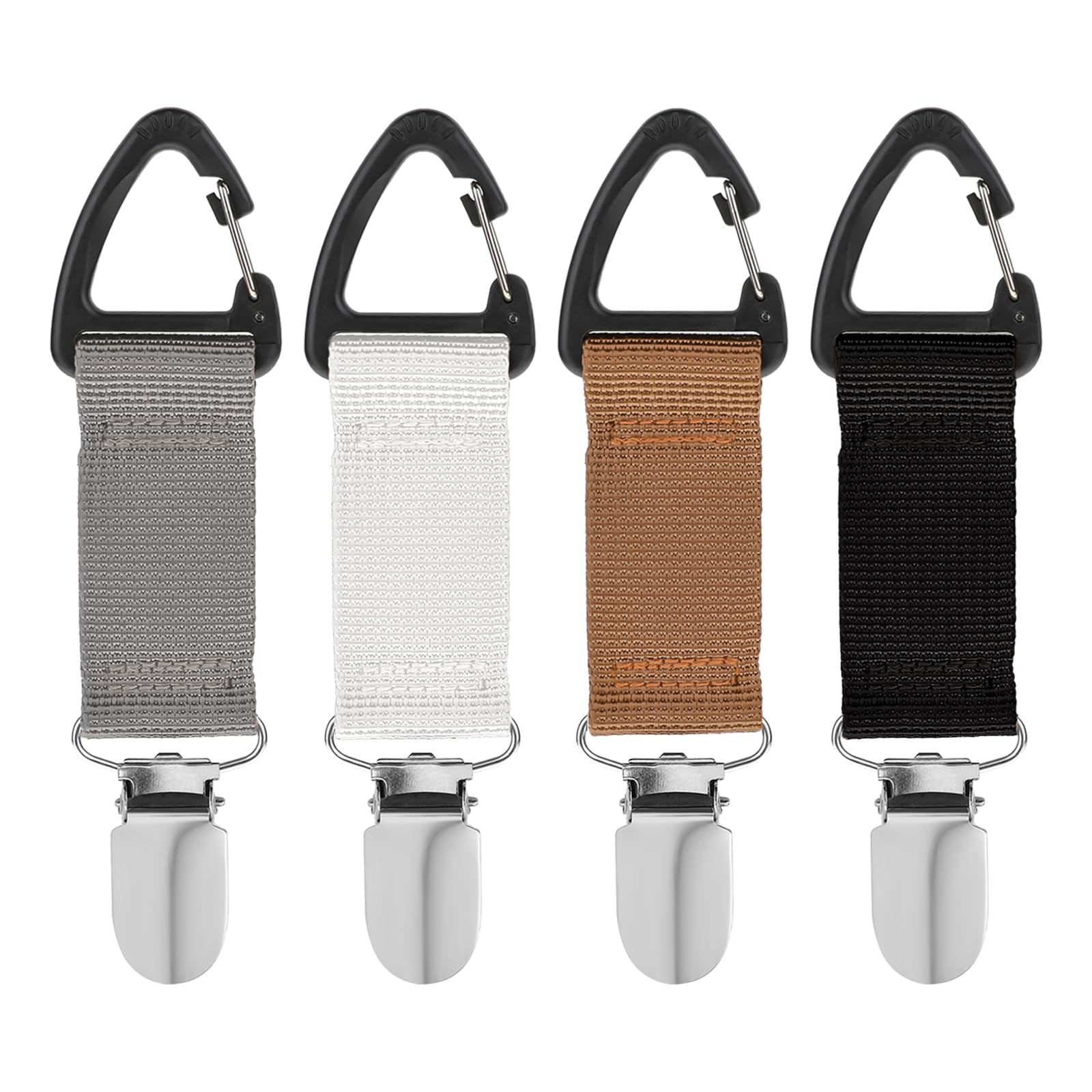 Hands-Free Hat Clip - 4 Pack Adjustable Hat Clips for Travel Bags, Backpacks & Purses - Quick Access & Secure Removal - Perfect for Women & Girls at Beach, Office & Outdoor Adventures