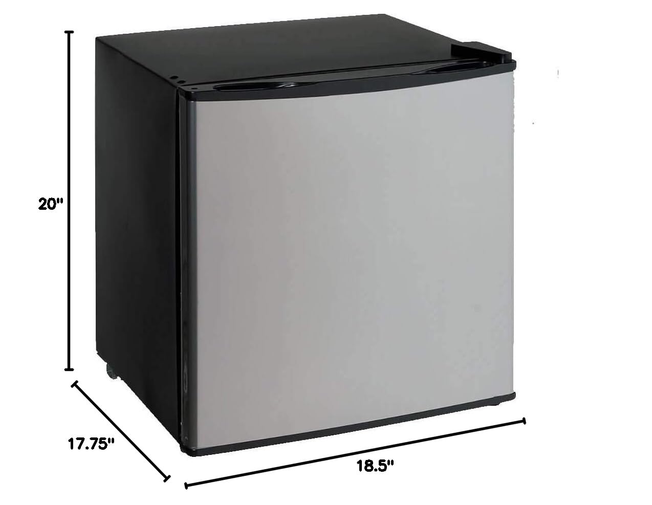 Avanti 1.4 Cubic Feet Compact Refrigerator Freezer - Energy Efficient Mini Fridge for Dorm, Office, Bedroom & Small Spaces