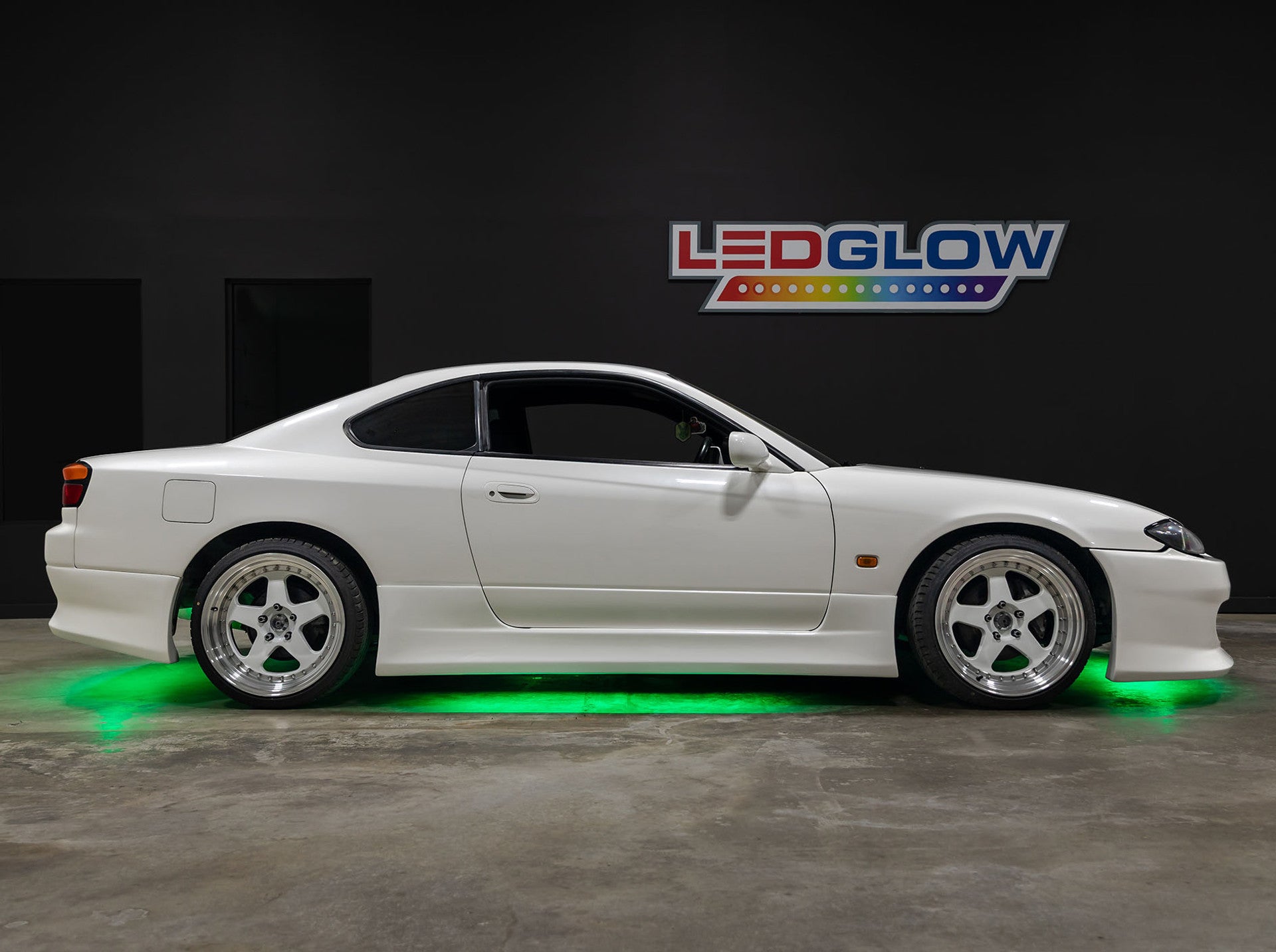 Green LED Flexible Slimline Car Underbody Lighting Kit - Waterproof Neon Glow Lights for Cars, Trucks & Motorcycles - Perfect for Night Driving, Car Shows & Customization