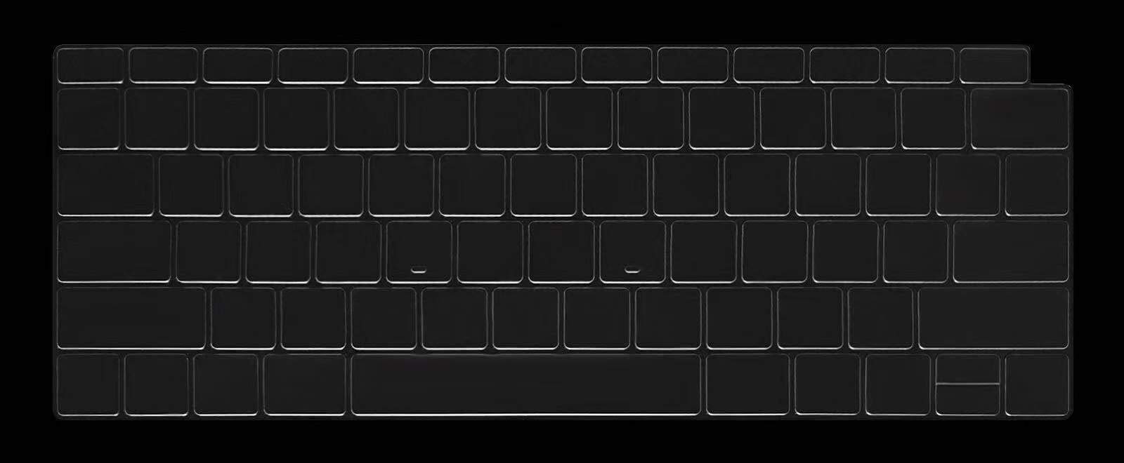 Se7enline MacBook Air 13 Inch Keyboard Cover (2023-2018 Models) - Ultra Thin Clear TPU Protector for A1932 with Touch ID | Anti-Spill, Dust Protection for Work & Travel
