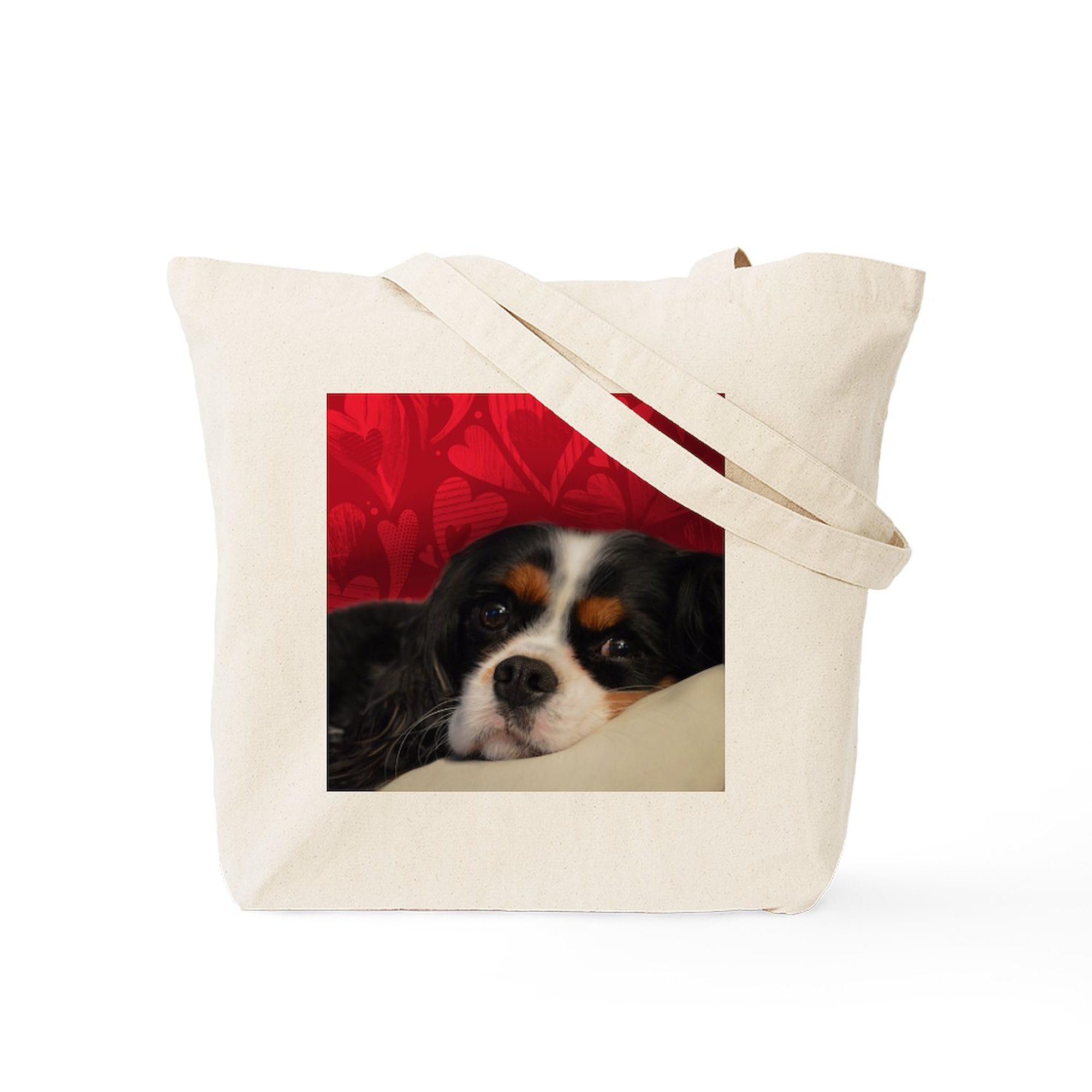 Cavalier King Charles Tote Bag - Natural Canvas Reusable Shopping Bag for Groceries, Beach & Daily Use | Dog Lover Gift Idea