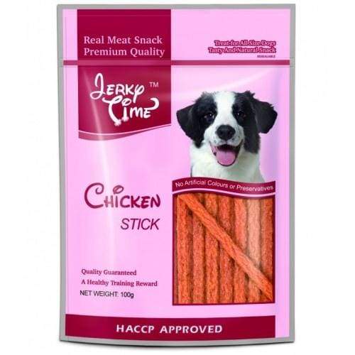 Premium Jerky Time Chicken Stick 100g - All-Natural Dog Treats for Training, Rewards & Dental Health | High-Protein Snack for Small, Medium & Large Breeds | Perfect for Outdoor Adventures & Travel