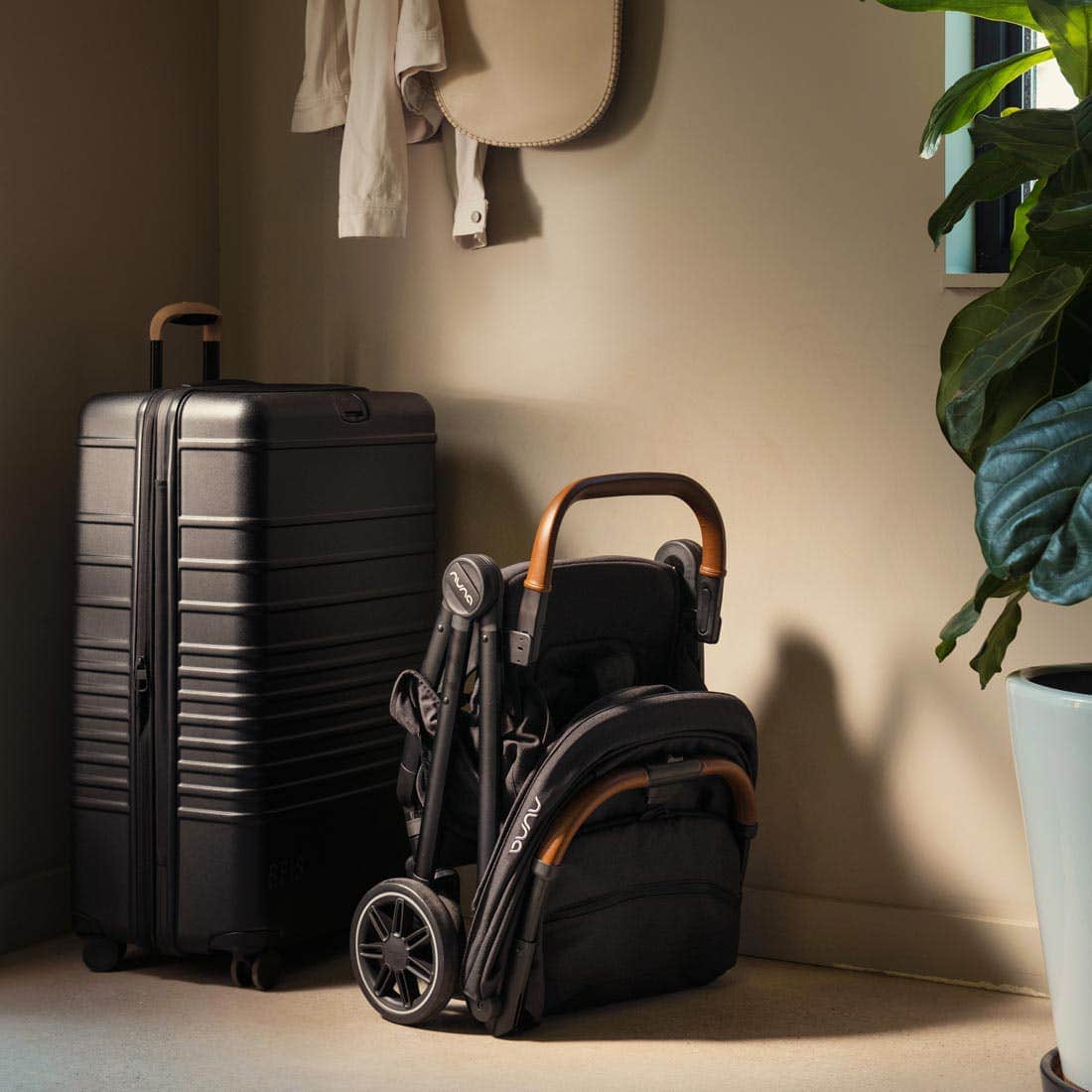 Nuna TRVL Lightweight Compact Stroller with Travel Bag - Perfect for Air Travel, City Walks & Everyday Use