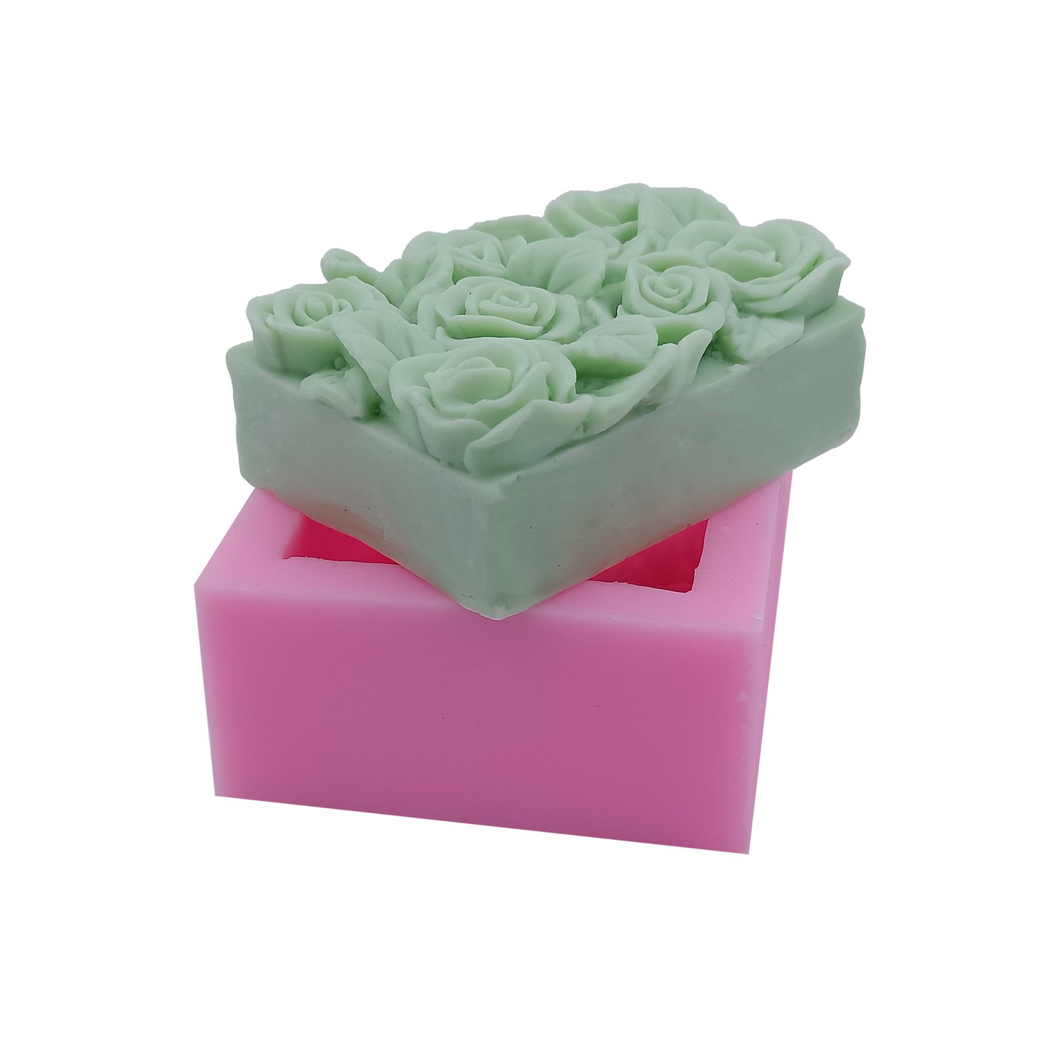 Rose Flower Silicone Molds for Soap, Candles, Resin Art & DIY Crafts - Perfect for Handmade Gifts, Wedding Favors & Home Decor