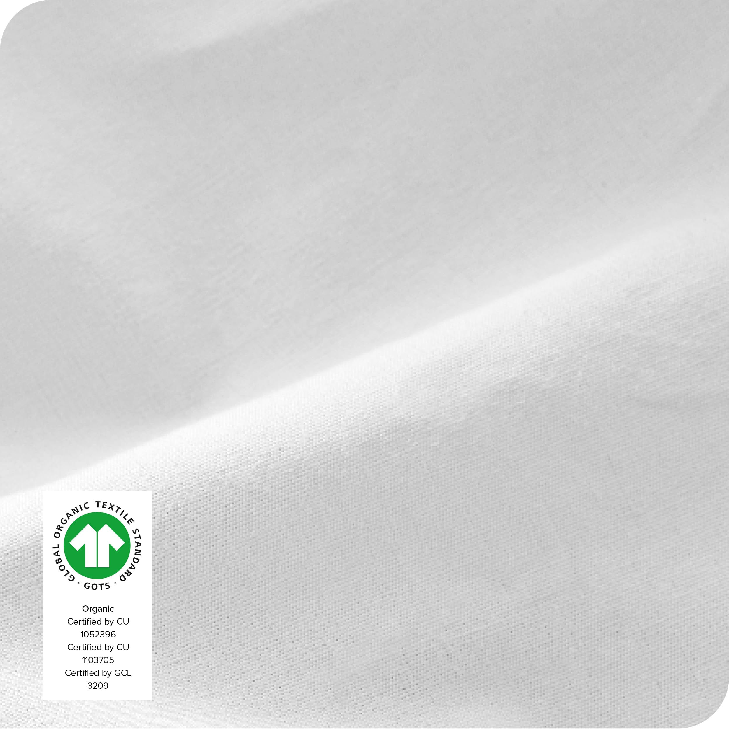 Bare Home 100% Organic Cotton King Size Fitted Sheet - 300 Thread Count Percale Weave - Breathable & Lightweight - Deep Pocket Design (King, White) - Perfect for Luxury Bedrooms, Guest Rooms & Vacation Homes