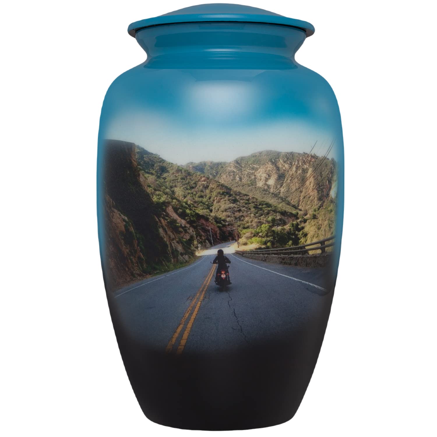 Extra Large Motorcycle Funeral Urn for Ashes - Holds Up to 350 lbs - 13