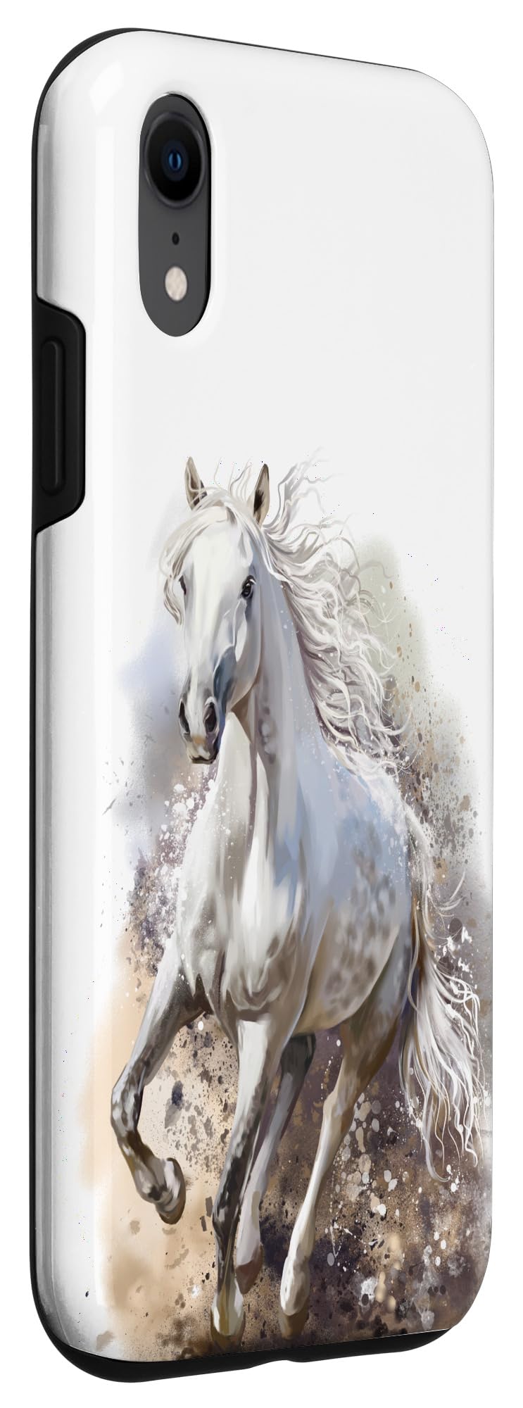 iPhone XR Case - Premium White Horse Design, Slim Protective Cover for iPhone XR - Perfect for Everyday Use, Travel & Outdoor Activities