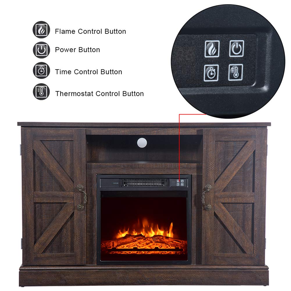 Electric Fireplace TV Stand with Remote Control - 51