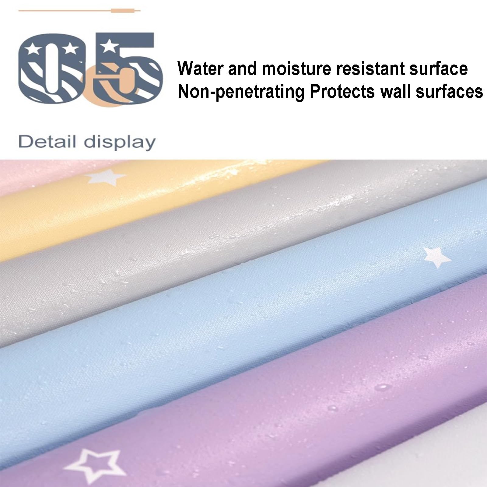 Waterproof Self-Adhesive Peel and Stick Wallpaper - Removable Vinyl Wallpaper for Bedroom, Kitchen, Bathroom - Easy to Install & Remove - White, 0.6x3m - Perfect for Home Decor & DIY Projects