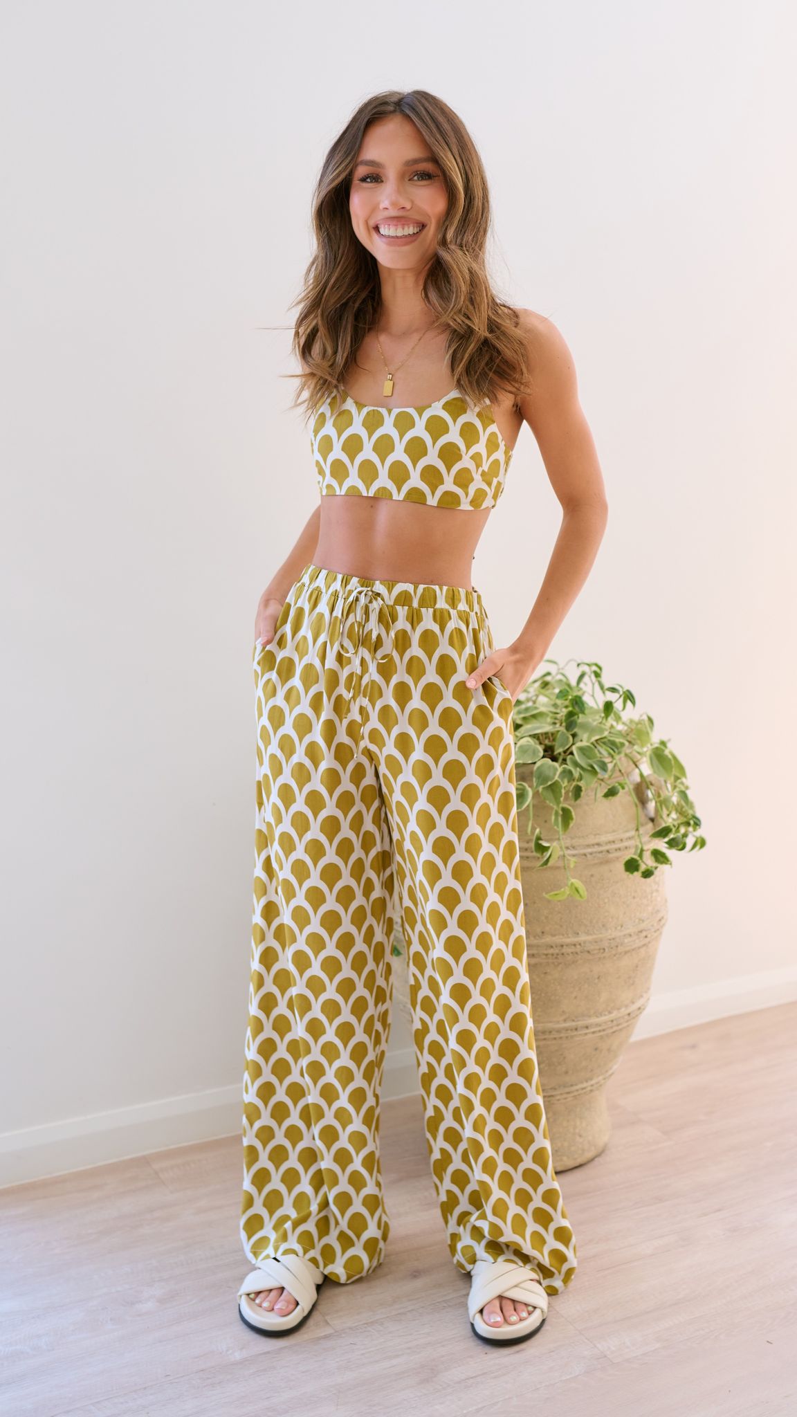 Layne Women's Mustard Print Crop Top | Trendy Short Sleeve Summer Shirt | Perfect for Beach, Music Festivals & Casual Outfits