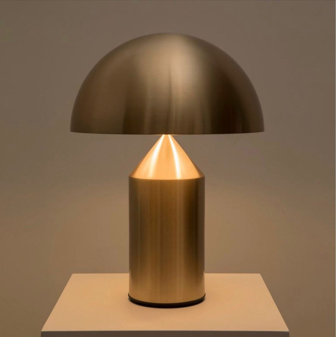 Atollo Modern Metal Table Lamp - Minimalist Design for Living Room, Bedroom & Office - Dimmable LED Desk Light for Home Decor & Workspace Lighting