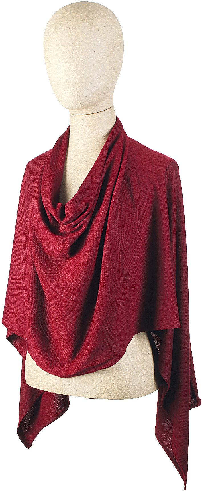 Lightweight Solid Jersey Knit Poncho - Women's Casual Wear for Fall & Winter | Perfect for Travel, Beach Cover-Up, and Lounge Wear