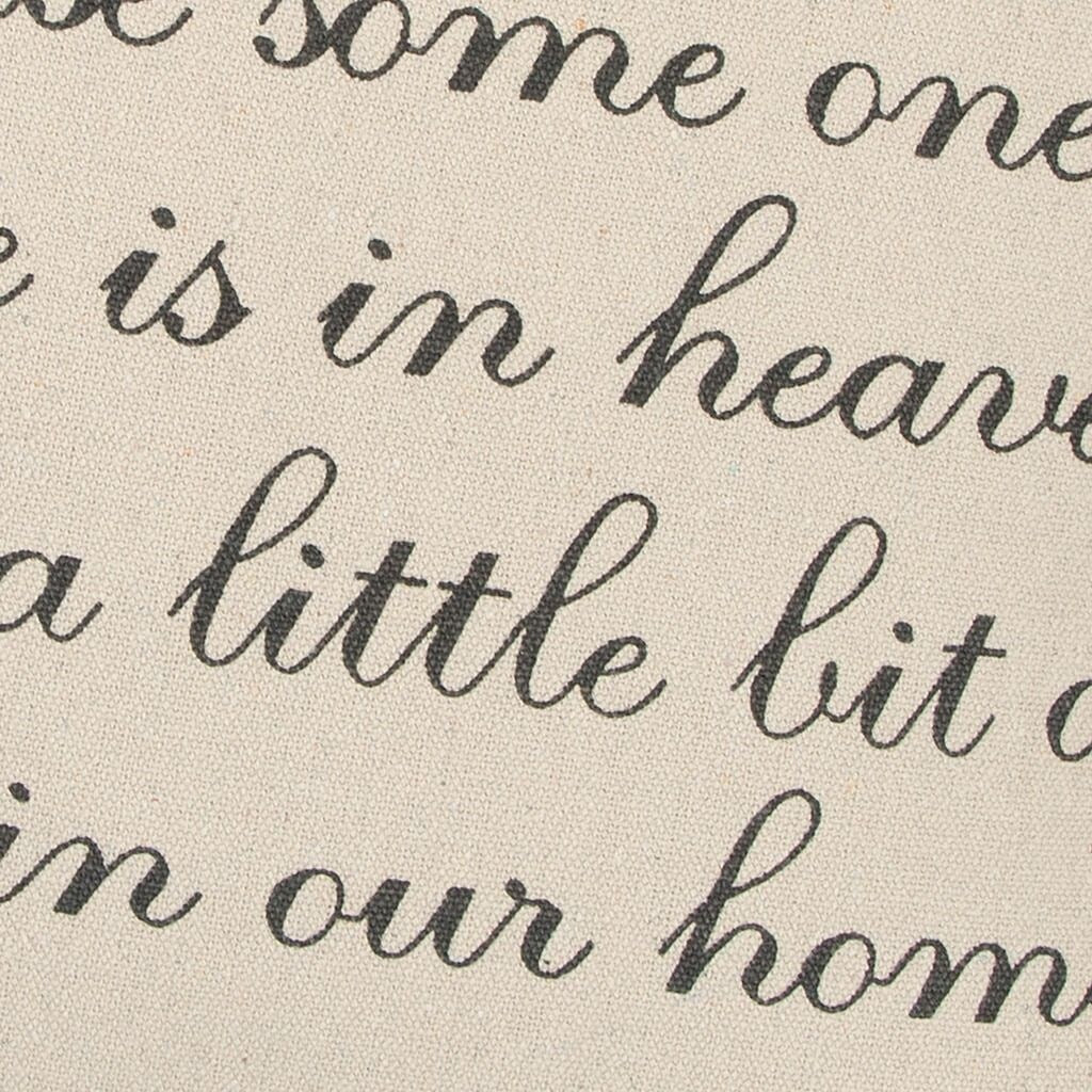 Heaven Memorial Down Pillow - Comforting Keepsake for Loved Ones in Heaven | Perfect for Grieving, Remembrance & Peaceful Sleep