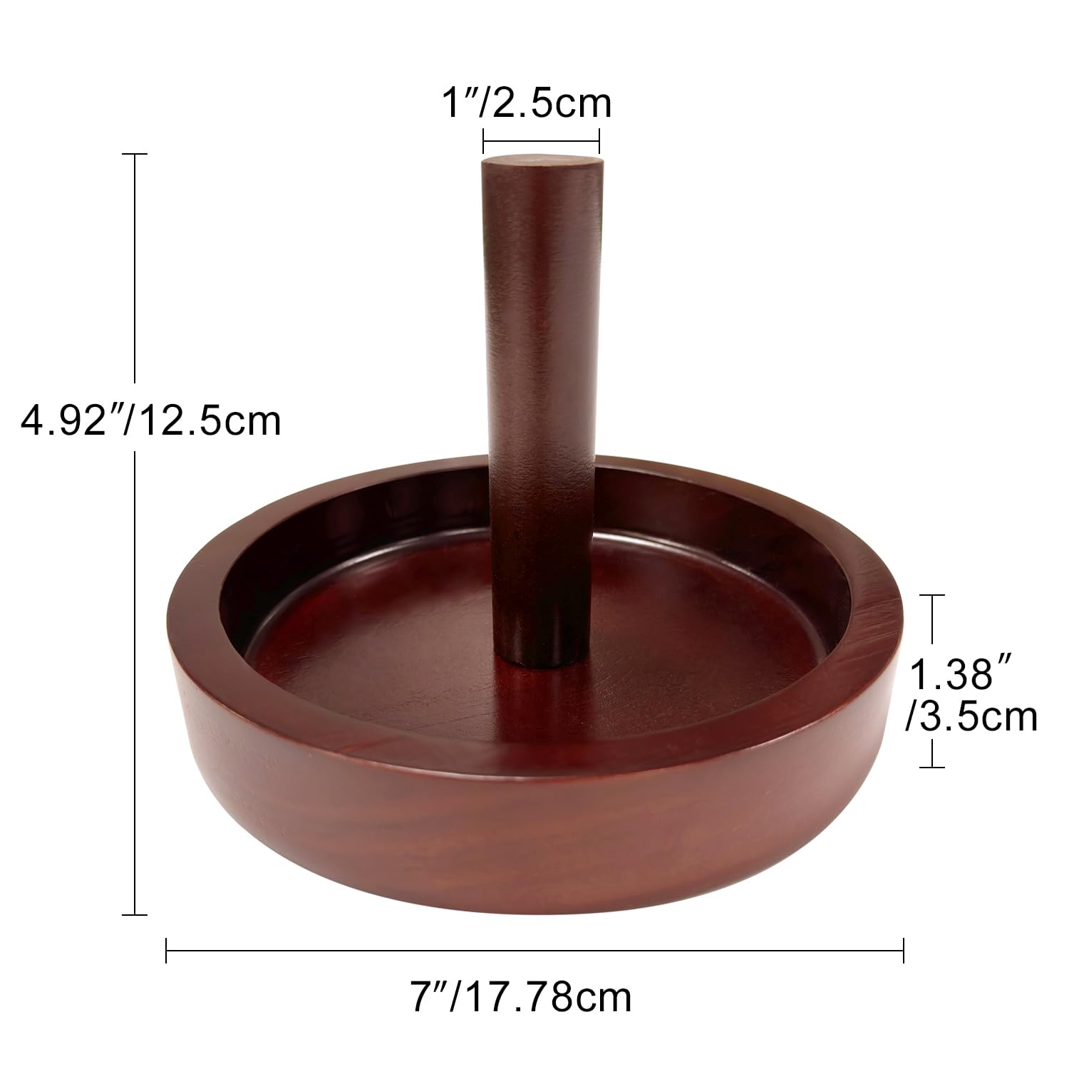 Premium Wooden Cone Talc Bowl & Chalk Holder for Pool/Billiards Table - Durable & Stylish Accessory for Professional & Home Game Rooms