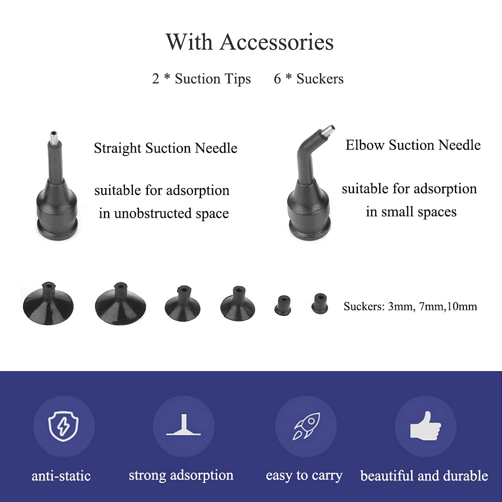 Vacuum Suction Pen - Manual SMD IC Pickup Tool Kit with Strong Suction for Electronics Repair, Soldering & PCB Work | Perfect for Component Handling & Precision Work