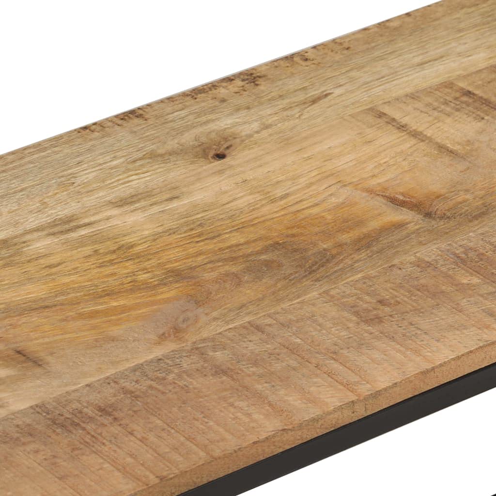 Rustic Mango Wood TV Stand with Storage - 70.9