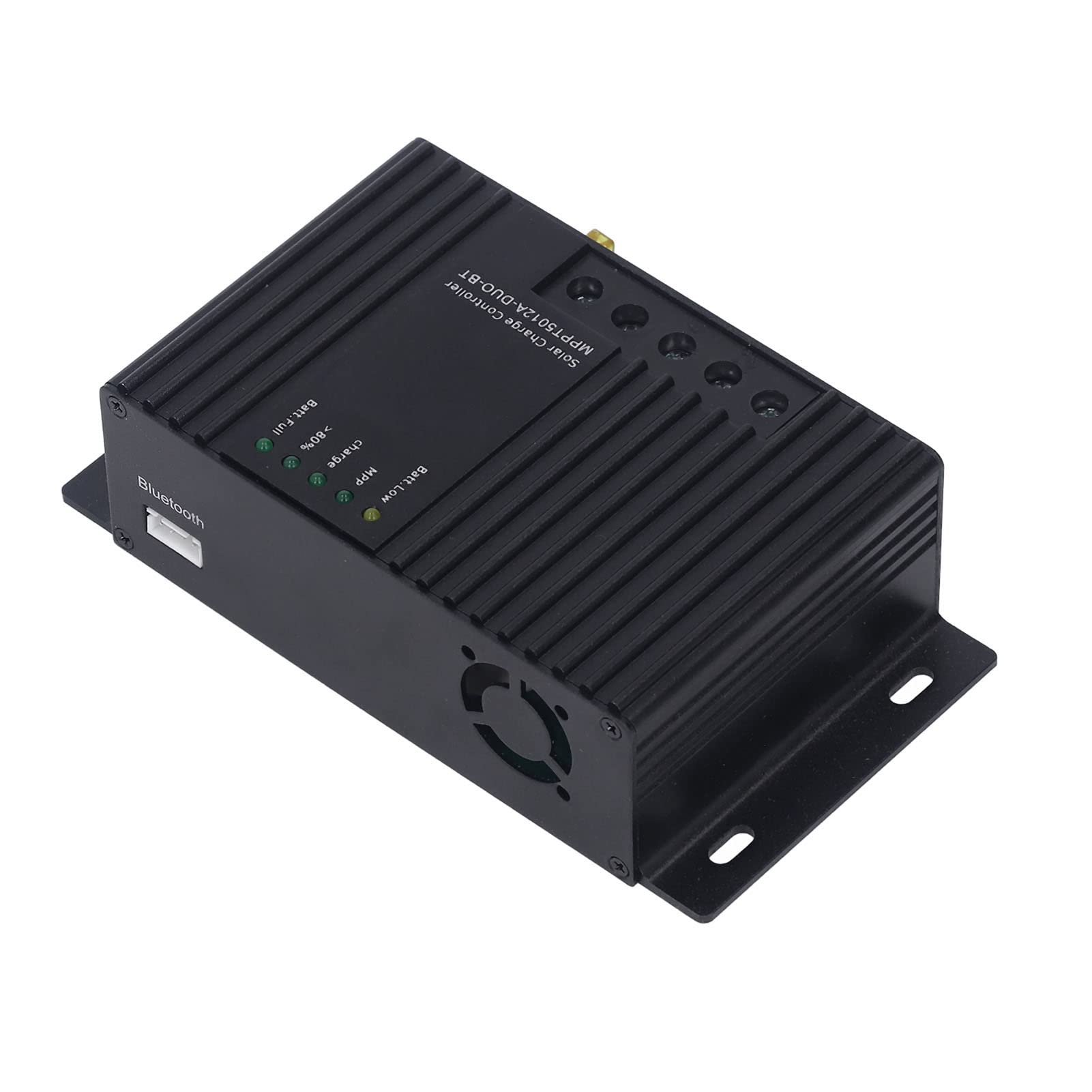 12A MPPT Solar Charge Controller for Dual Battery Charging - Waterproof & Efficient Solar Panel Regulator for RV, Boat, Off-Grid Power Systems