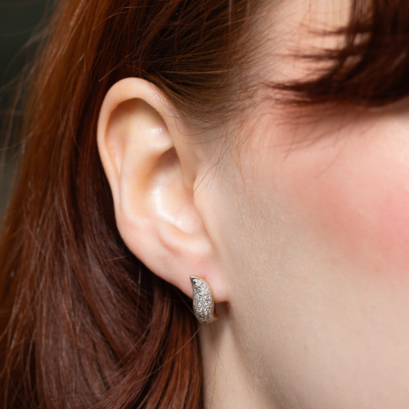 0.32ctw Diamond Cluster Latchback Earrings for Women - Elegant Dangle Earrings for Party, Wedding & Everyday Wear