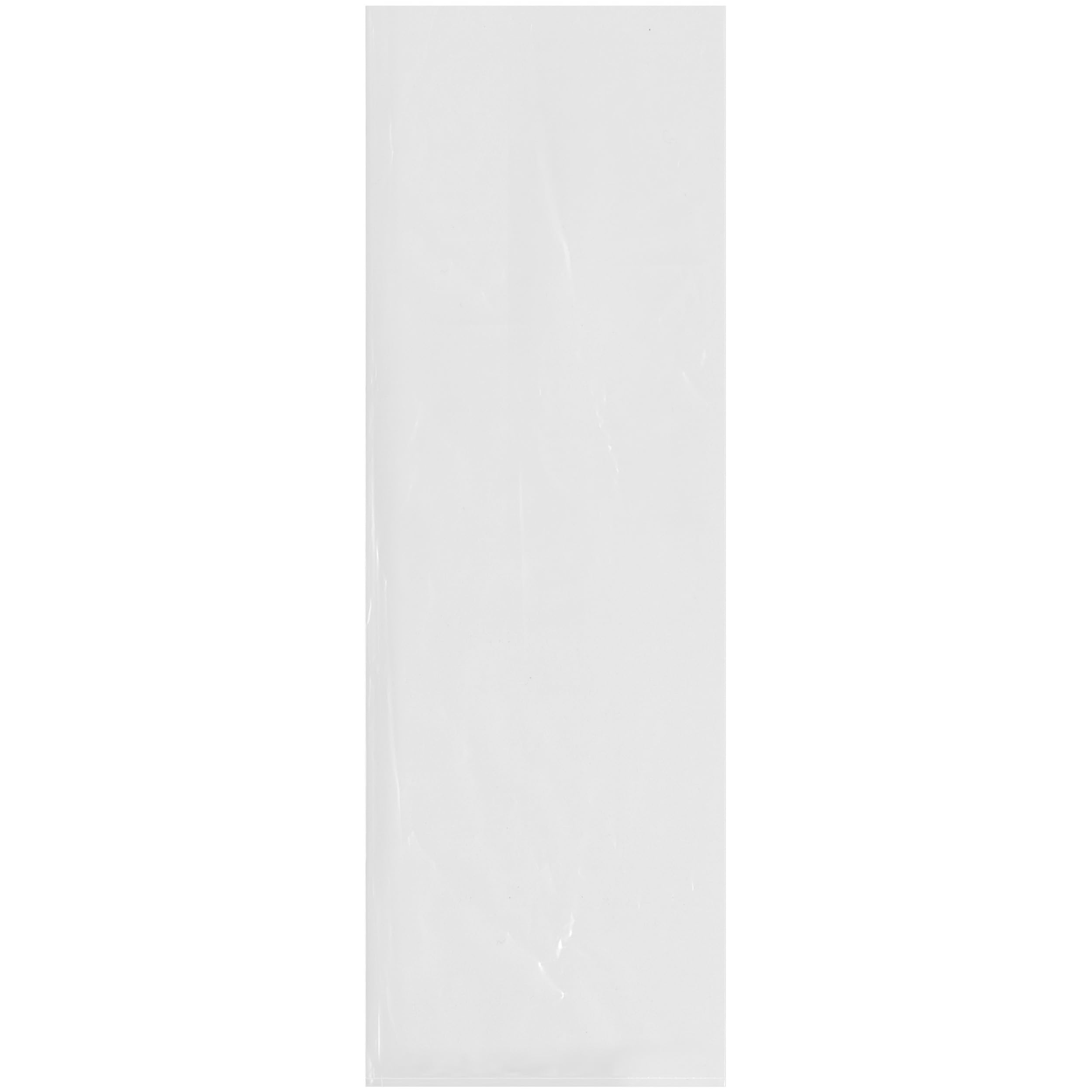 200 Pack 10x30 Inch 2 Mil Clear Plastic Poly Bags for Packaging & Storage