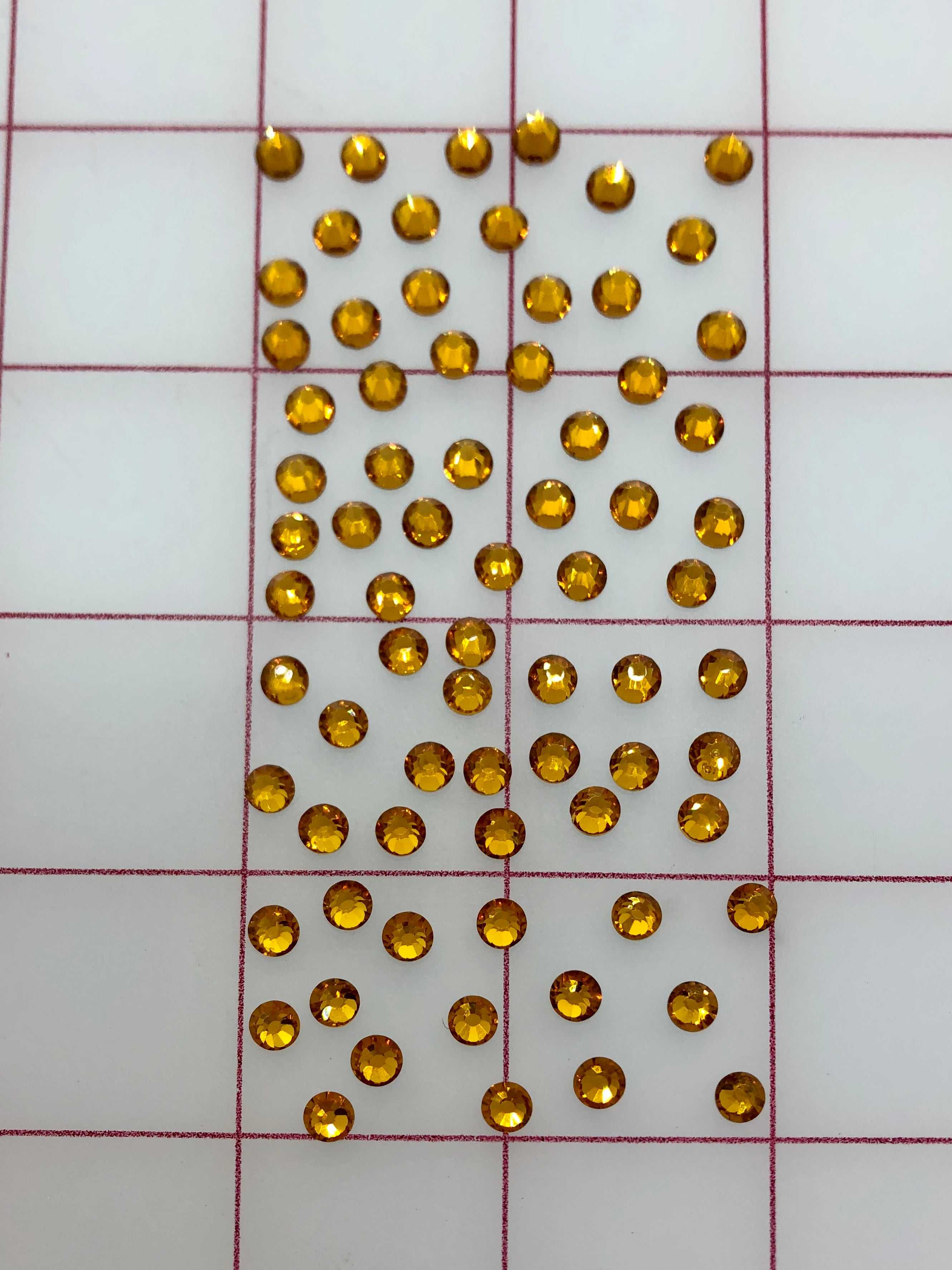 20SS Czech Bright Cut Topaz Flat Back Rhinestones - 1440pcs Bulk Pack for DIY Jewelry, Nail Art, Clothing & Craft Decorations