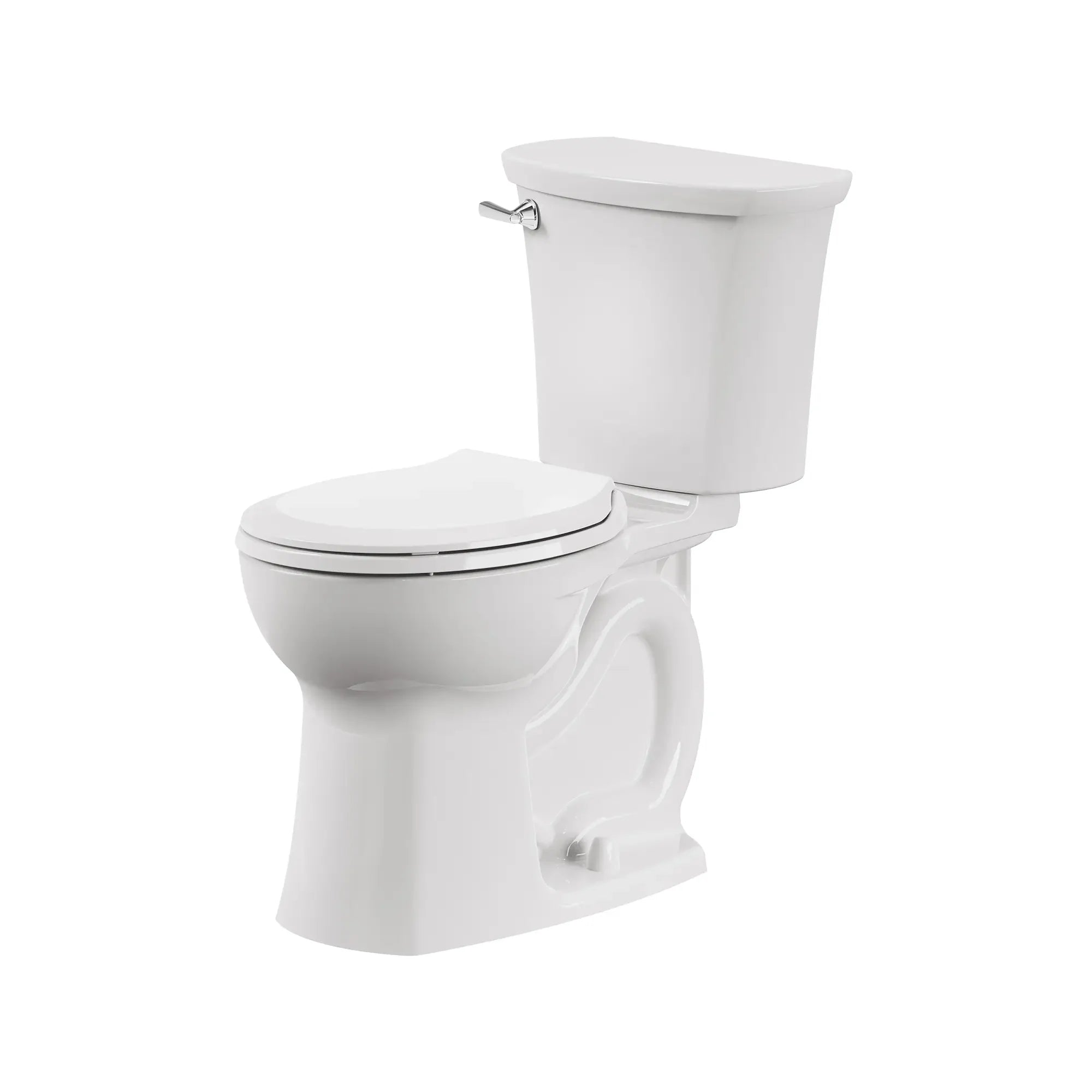 Edgemere® 1.28 GPF Water-Saving Round Front Toilet with Soft-Close Seat & Wax Ring - Compact Bathroom Solution for Small Spaces & Apartments