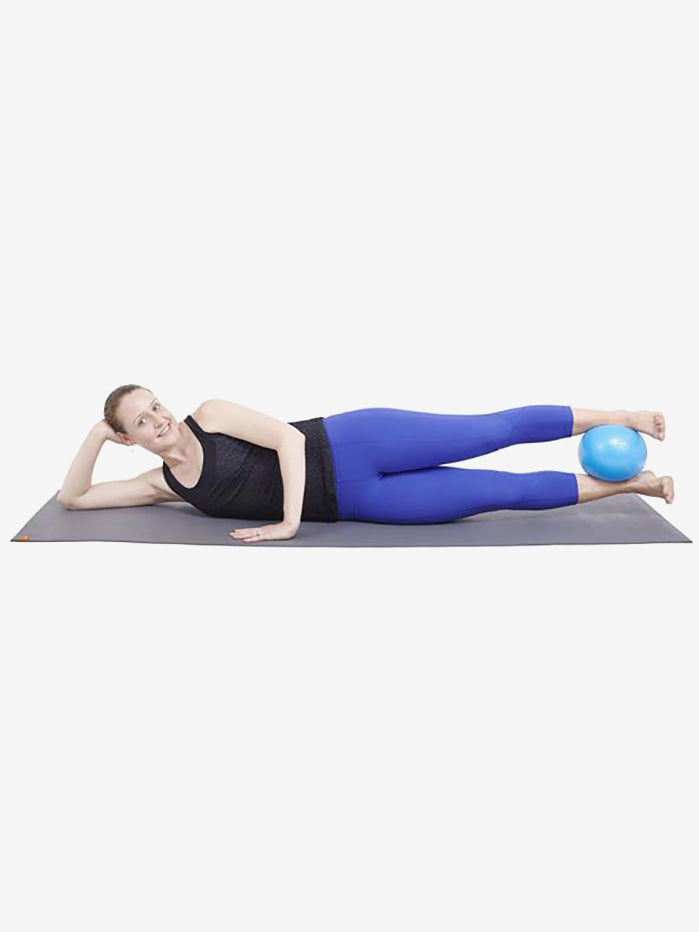 Yogamatters Blue Exercise Ball 18cm - Anti-Burst Stability Ball for Yoga, Pilates, Home & Gym Workouts - Perfect for Fitness, Therapy & Core Training