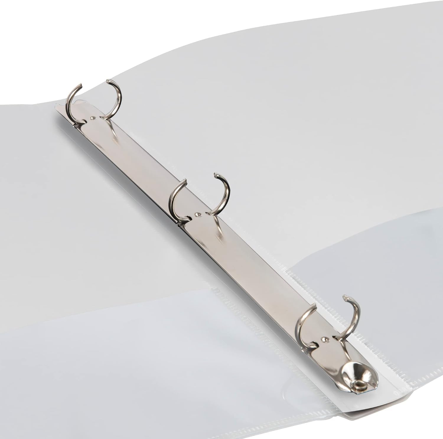 (50 Pack) 1 Inch White 3 Ring Binders with Clear View Cover & Interior Pockets - Heavy Duty Hardcover Binders for School, Office & Portfolio Organization - Bulk Teacher & Classroom Supplies - Perfect for Document Storage, Presentations & Student Projects