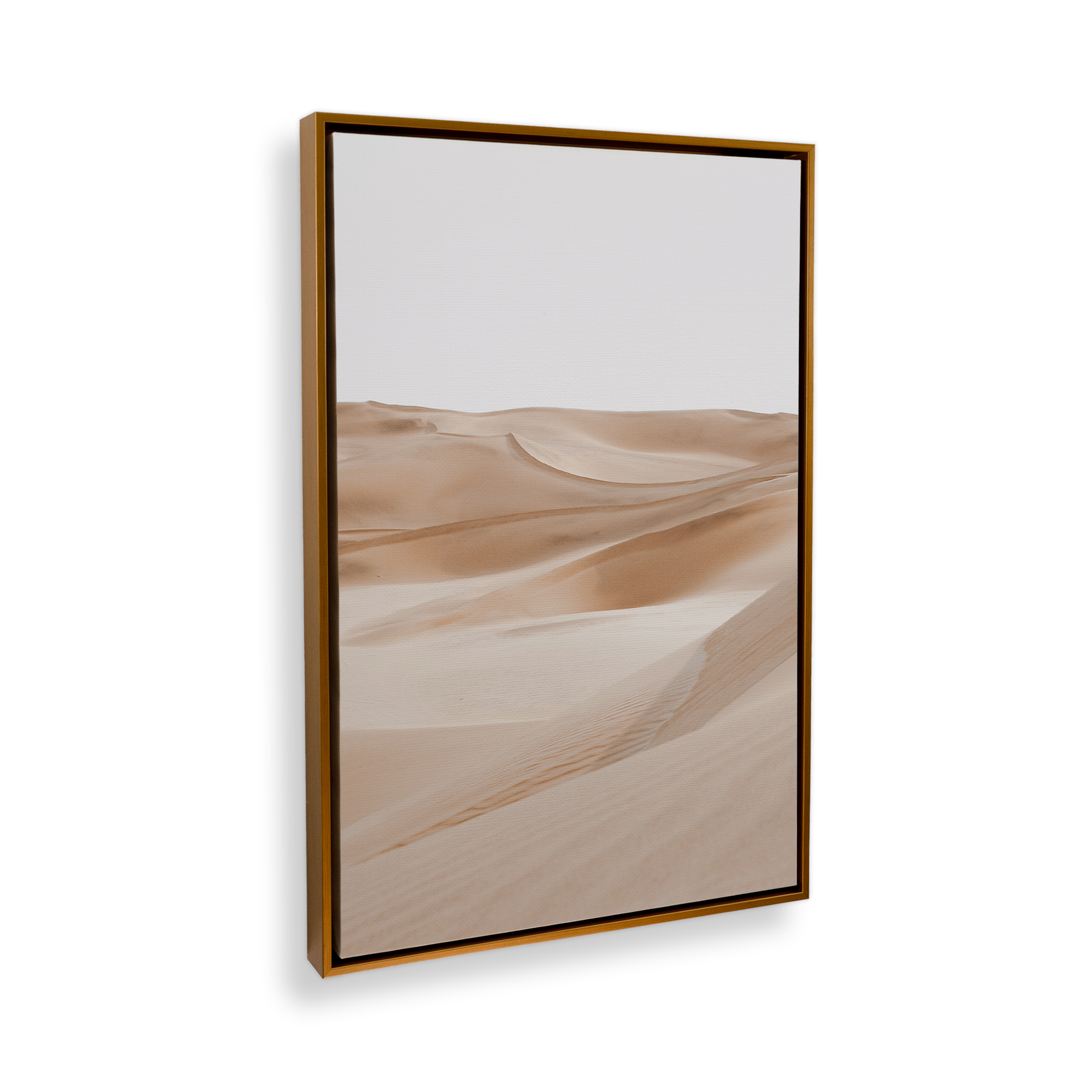 Dune Whispers Canvas Wall Art Print - Desert Landscape Painting for Living Room, Bedroom & Office Decor