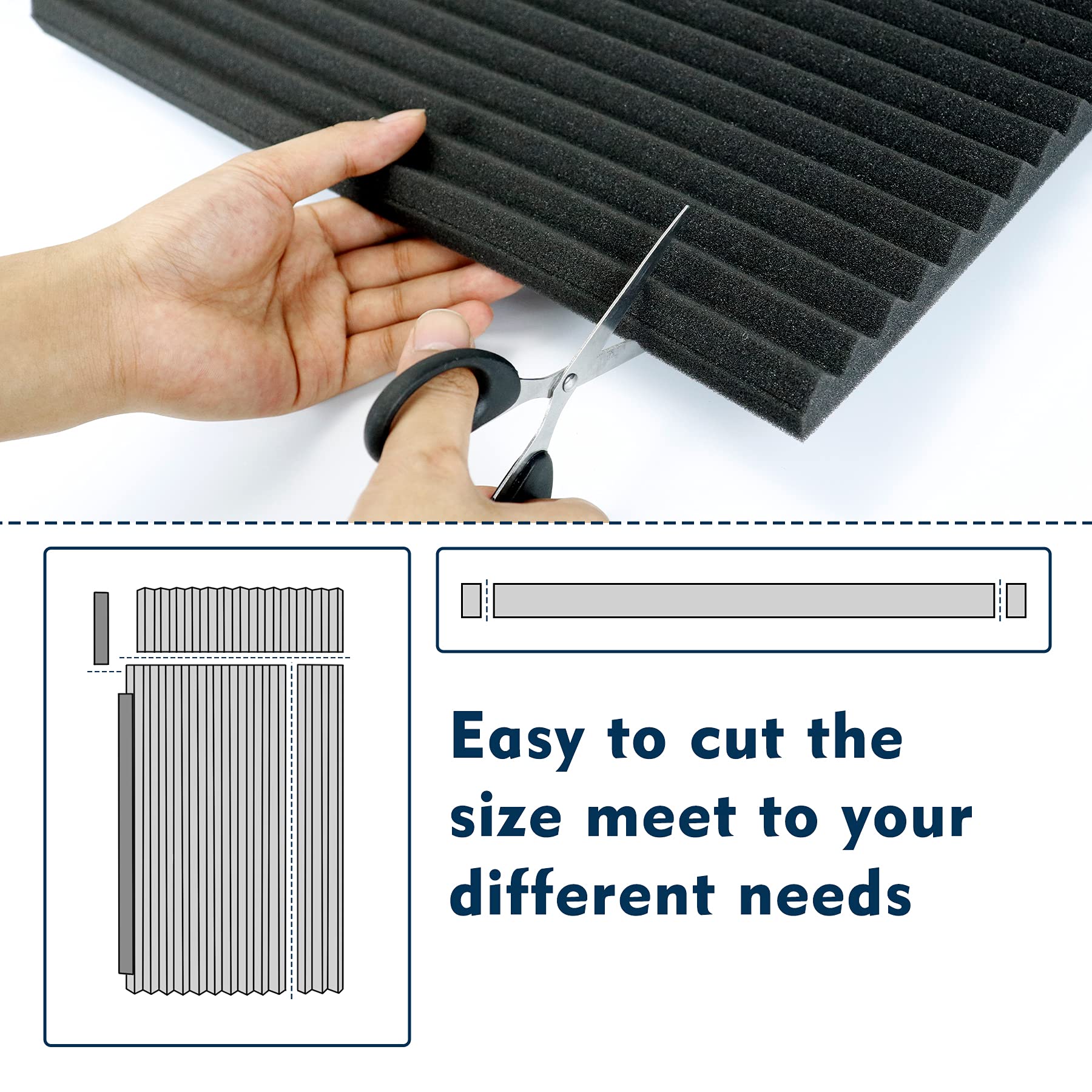 17 x 9 x 7/8 Inch Window Air Conditioner Side Panels Kit with Foam Seal Strip - AC Insulation for Better Cooling Efficiency - Perfect for Home, Office & Apartment Energy Saving