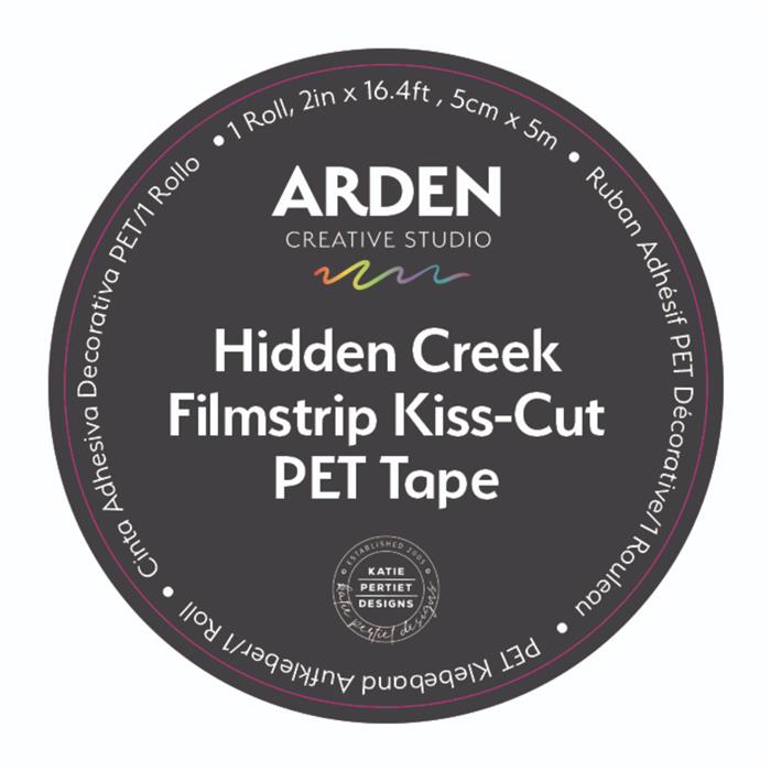 Arden Creative Studio Hidden Creek Filmstrip Kiss Cut PET Tape - Premium Adhesive Tape for Scrapbooking, Card Making & DIY Crafts - Perfect for Photo Albums, Journals & Home Decor Projects