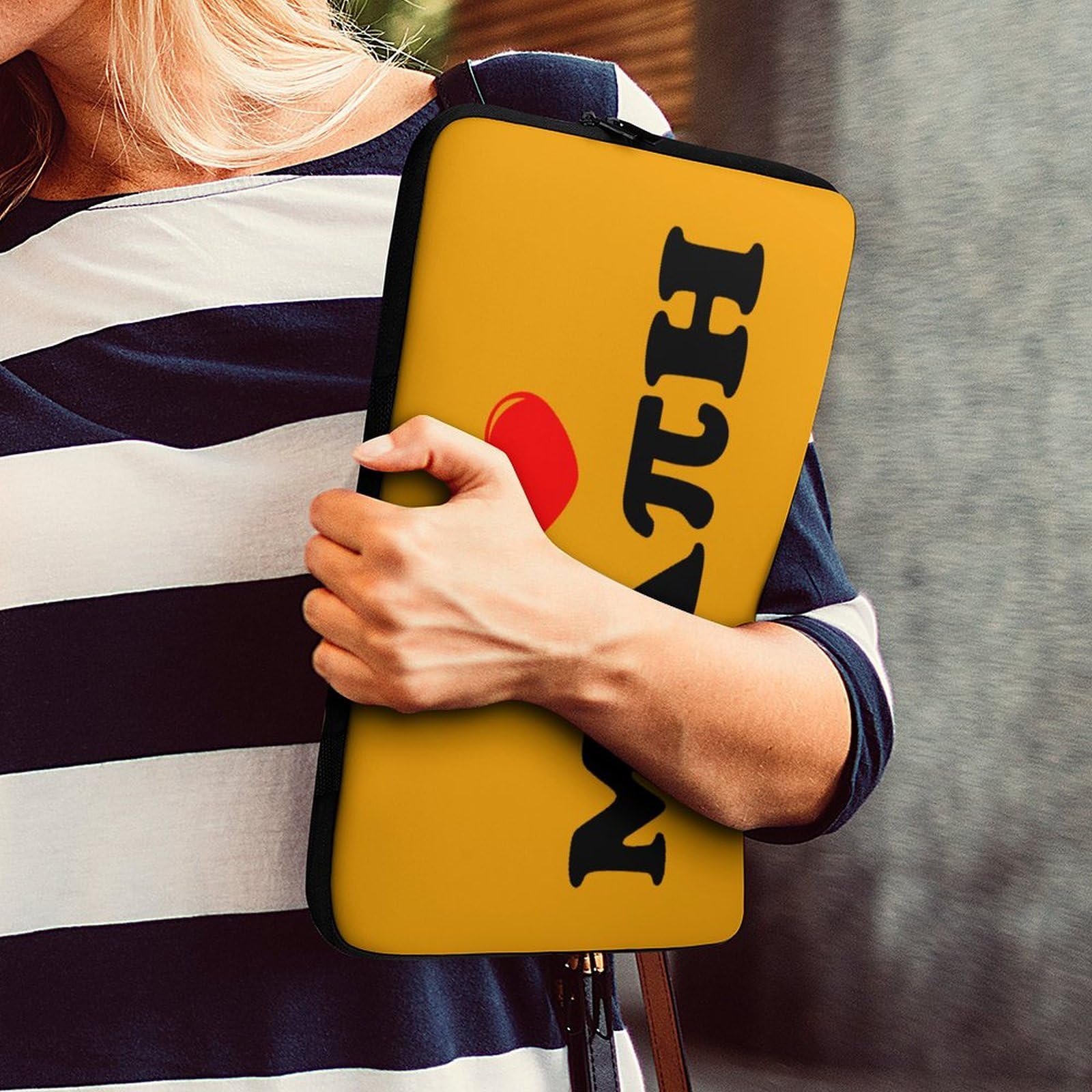I Love Math Personalized Laptop Bag - Business Casual Slim Computer Briefcase for Work, School, and Travel