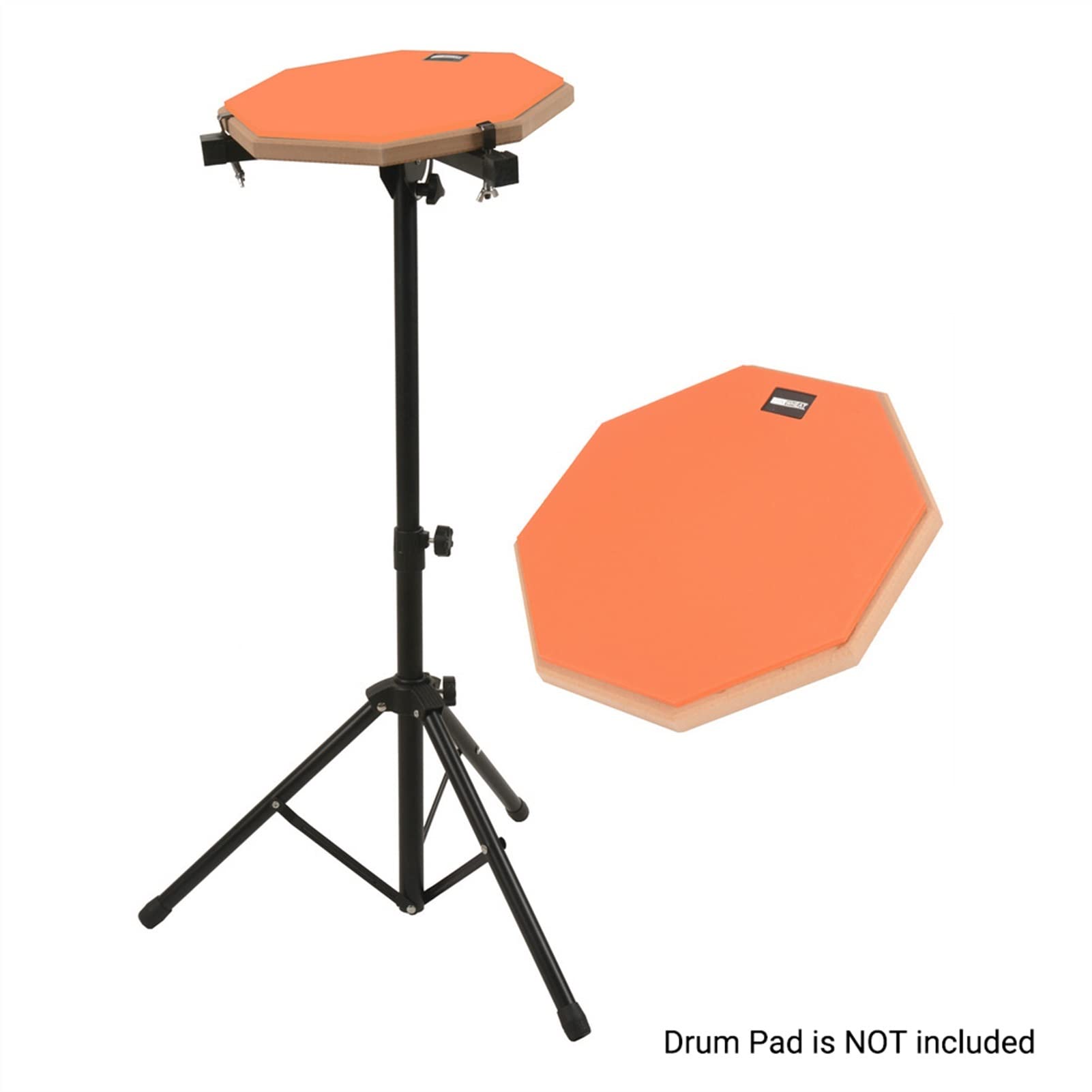 TSTS 11-inch & 12-inch Adjustable Drum Stand - Silent Practice Drum Rack with Mute Pad Holder for Drummers | Perfect for Home, Studio & Quiet Rehearsal