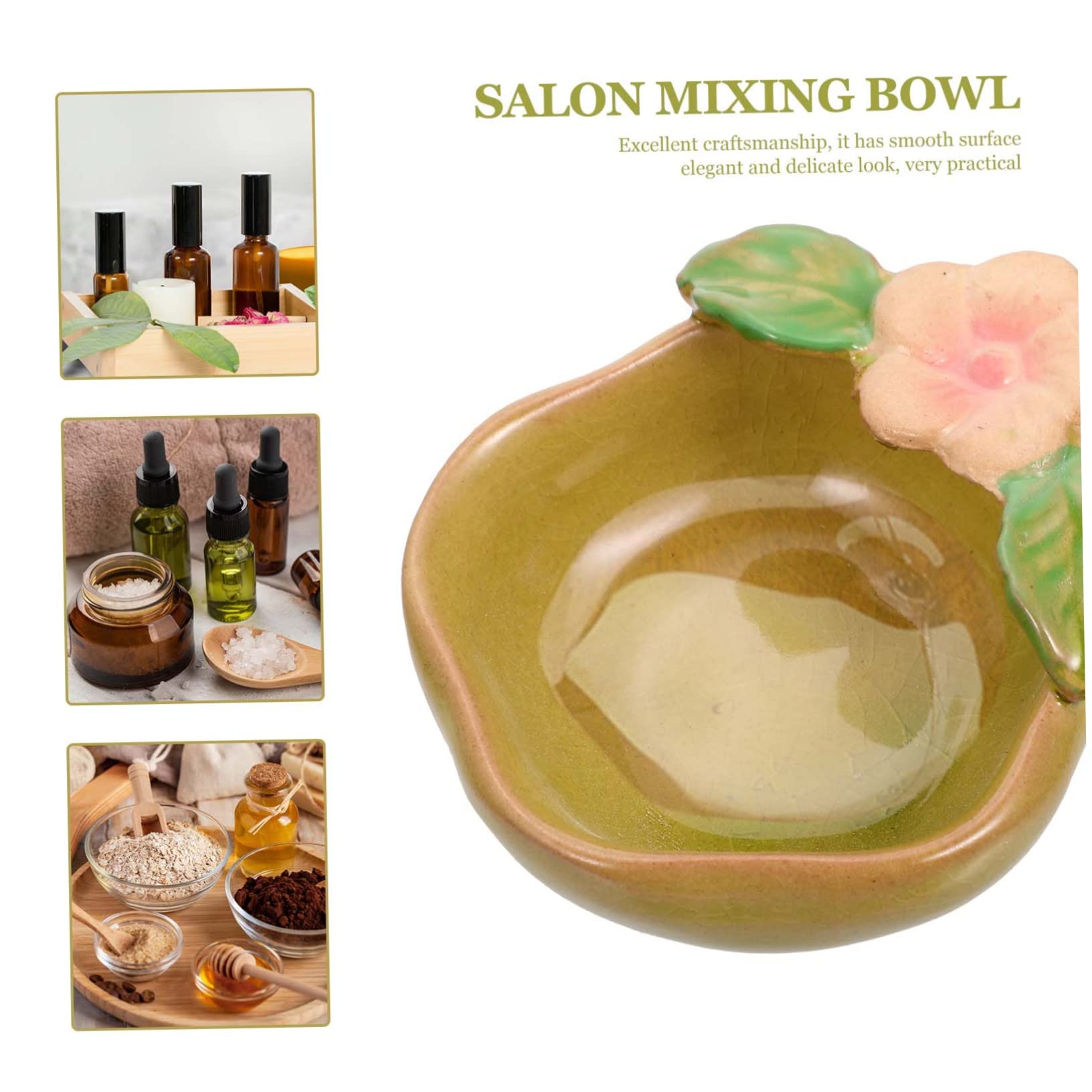 Professional Ceramic Mixing Bowl for Essential Oils & Spa Treatments - Esthetician Tool for Oil Blending, Mask Preparation & Beauty Therapy - Perfect for Home Spa, Facial Treatments & Aromatherapy Sessions