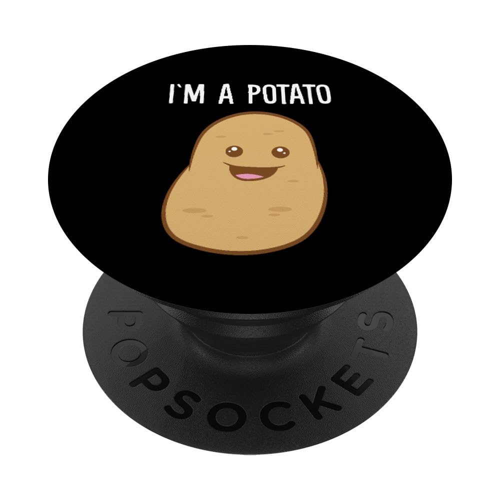 Potato-Themed PopSockets Adhesive PopGrip - Fun Phone Grip & Stand for iPhone, Samsung, and More - Perfect for Daily Use, Gaming, and Taking Selfies