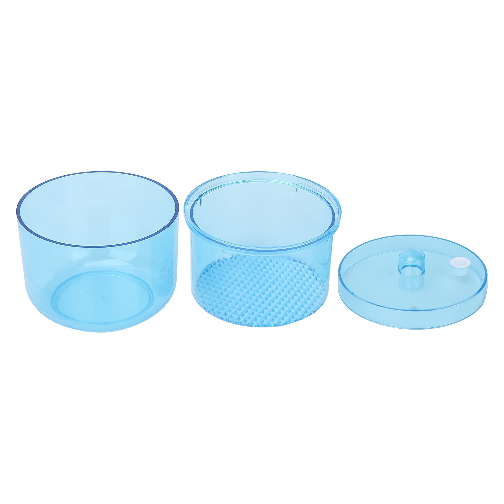 Portable Nail Art Cleaning & Sterilizing Box - Manicure Tools Organizer with UV Sterilization - Travel-Friendly Nail Accessories Storage Container for Home & Salon Use (Blue)