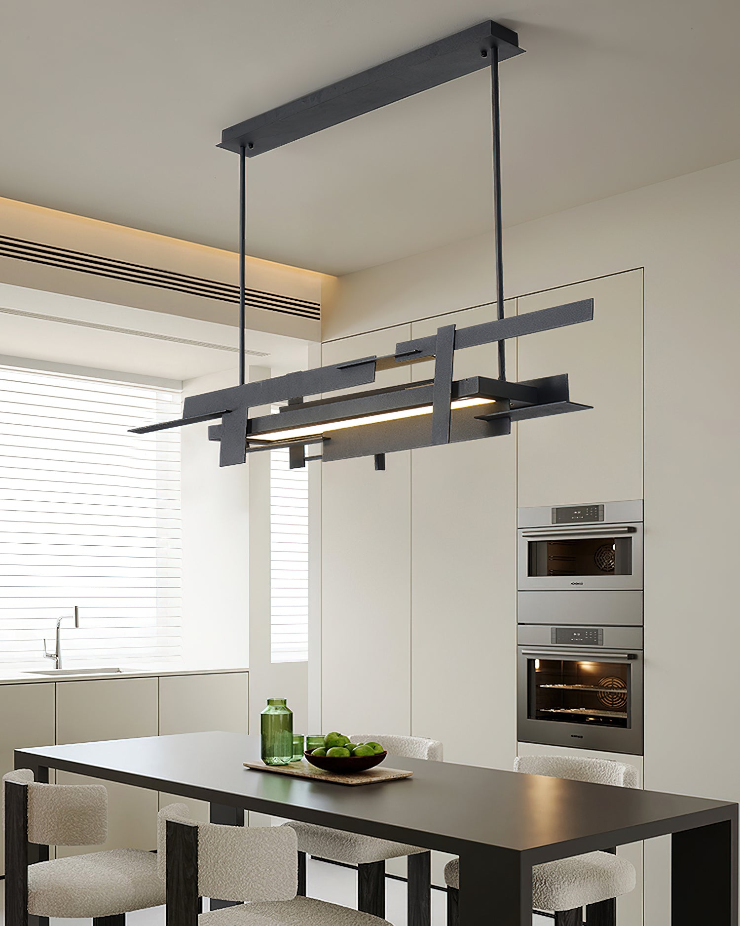 Eithne Modern Planar Pendant Light - Sleek Minimalist Ceiling Lighting Fixture for Dining Room, Kitchen Island & Bedroom Decor