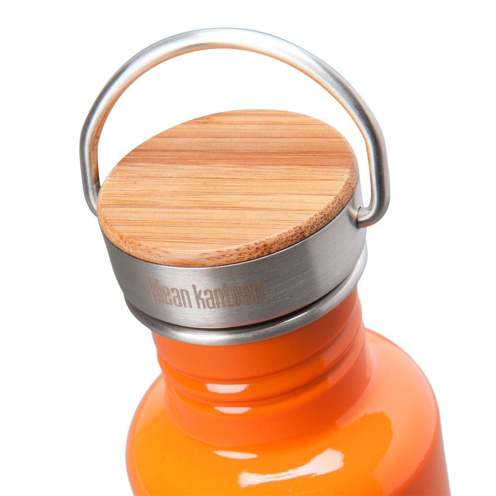 Klean Kanteen Bamboo Cap - Eco-Friendly Reusable Water Bottle Lid for Hiking, Camping & Daily Use