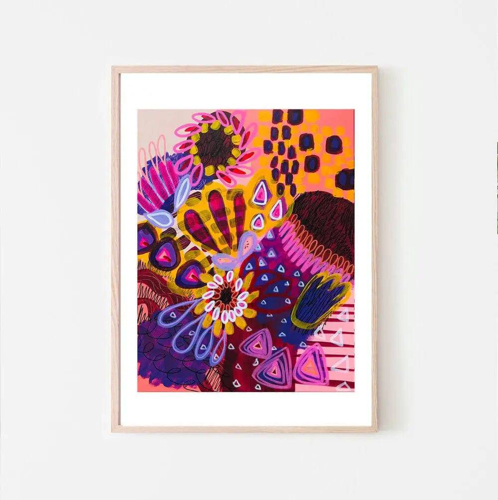 Big Banksia Modern Art Print - Australian Native Flower Wall Decor for Living Room, Bedroom & Office - Perfect for Home & Office Decor