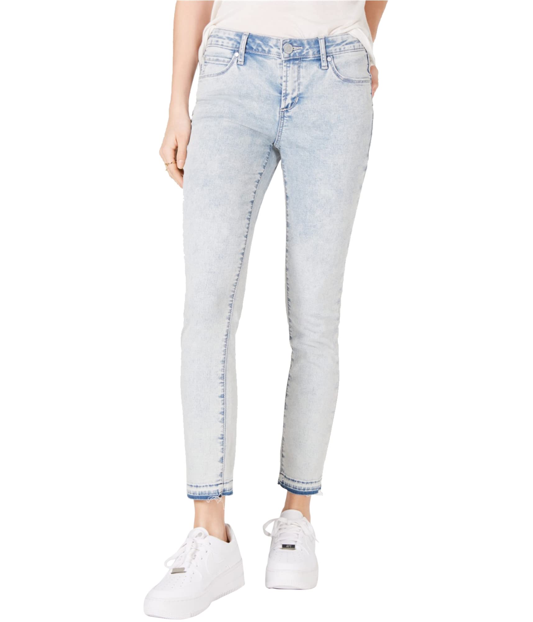 Articles of Society Women's Assorted Cropped Jeans - High Waist Distressed Denim for Casual Outfits & Summer Style
