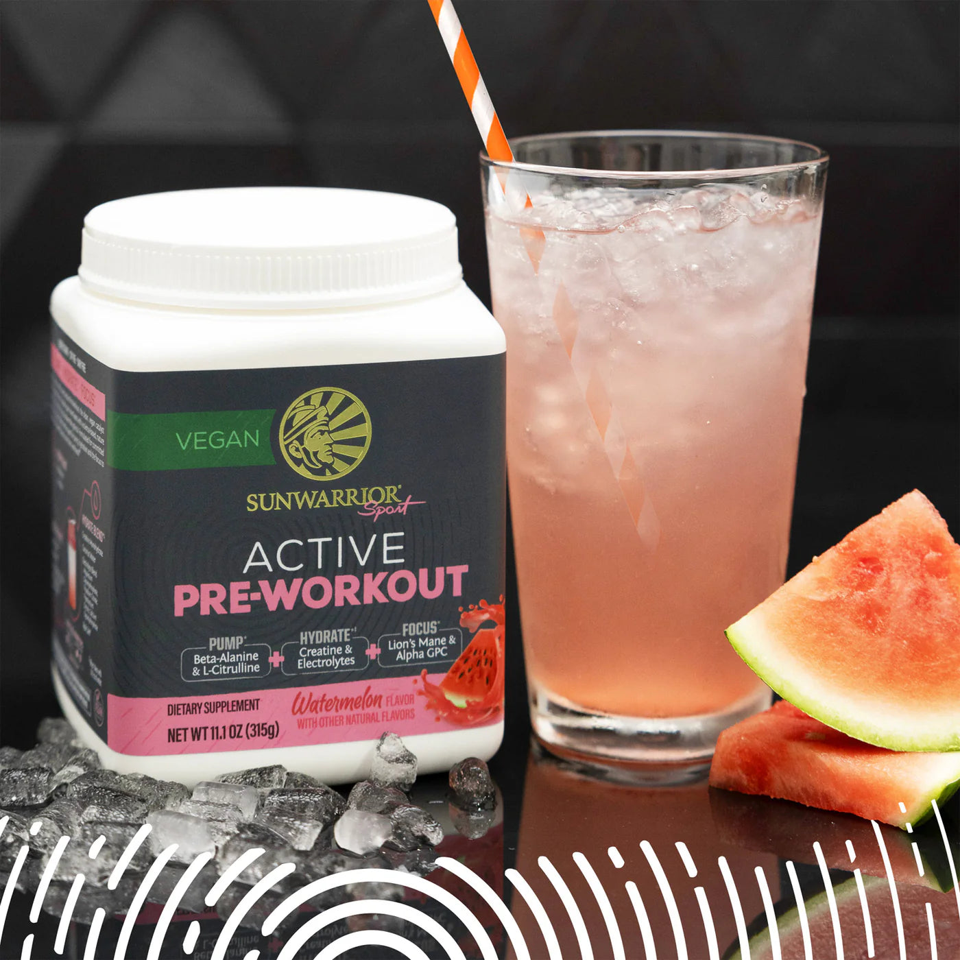 Sunwarrior Sport Active Pre Workout Powder - Vegan Plant-Based Energy Booster for Athletes & Fitness Enthusiasts | Supports Endurance, Focus & Muscle Performance | Ideal for Gym, Running & CrossFit Training