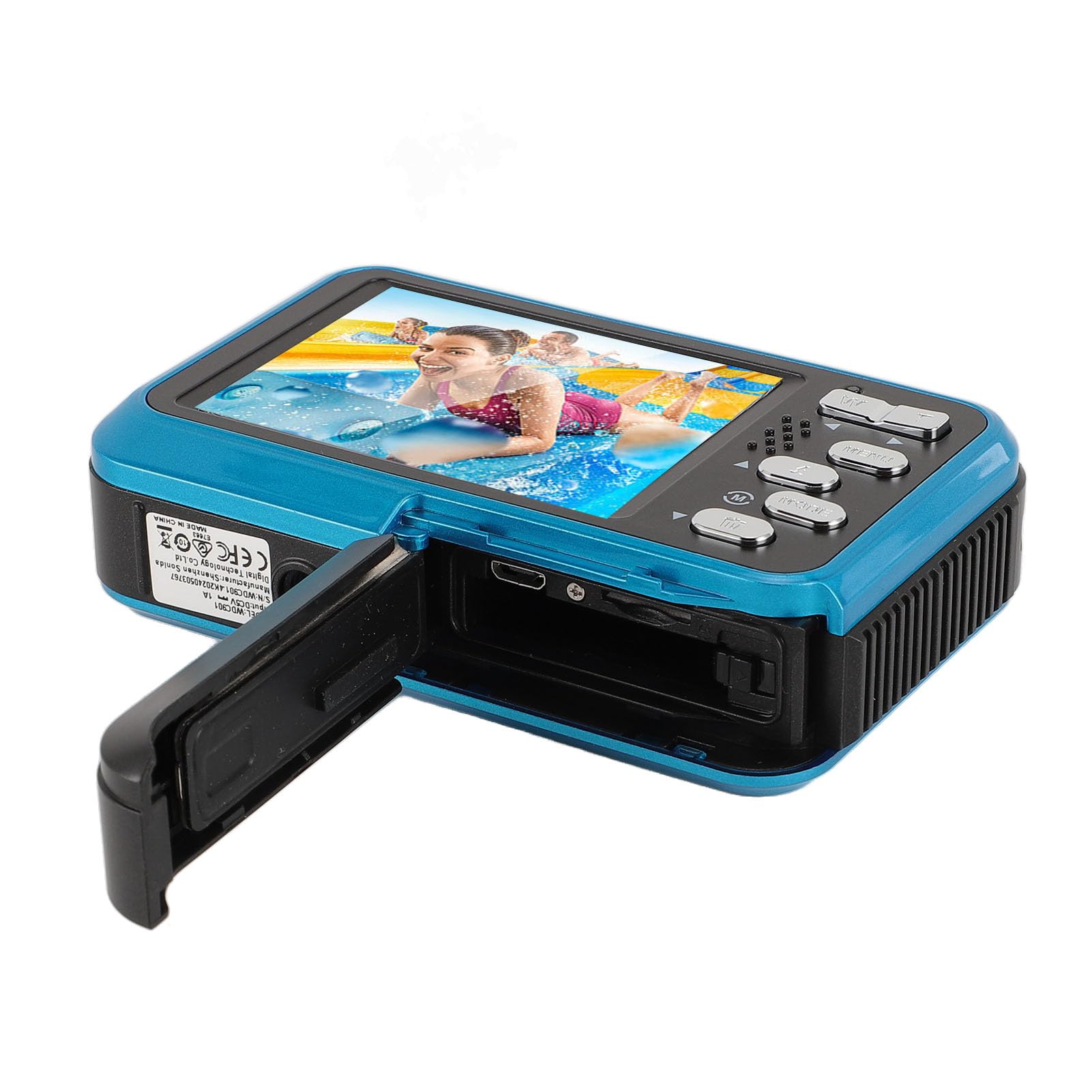4K Underwater Camera with Autofocus - 48MP HD Dual Screen, 11FT Depth for Snorkeling & Diving | Compact Floatable Digital Camera for Selfies & Adventure (Blue) - Perfect for Beach Vacations, Pool Parties & Marine Exploration