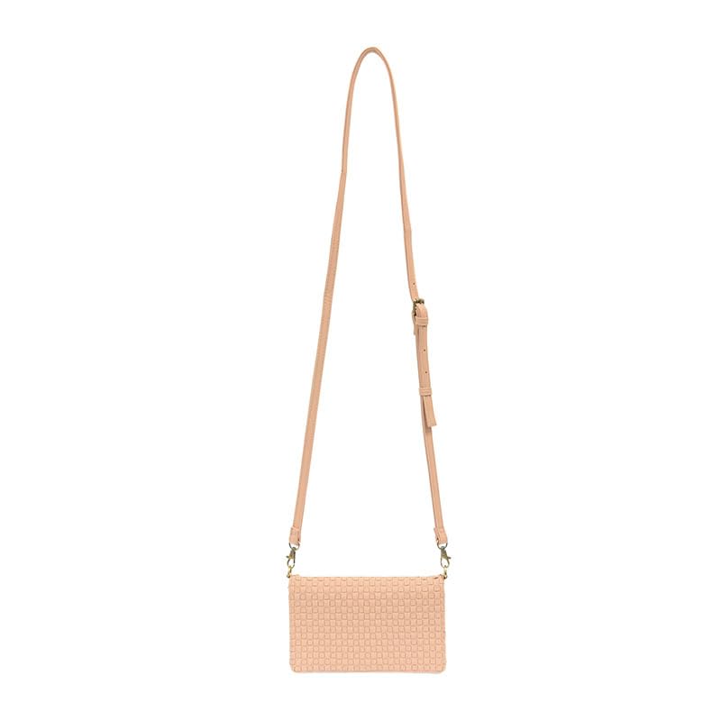 Joy Susan Mini Woven Crossbody Bag for Women - Stylish Lila Purple Leather Handbag, Perfect for Everyday Use, Travel, Shopping & Date Nights