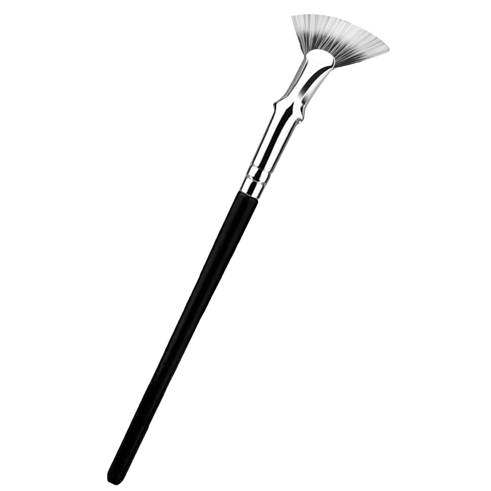 120° Curved Eyelash Fan Brush - Professional Synthetic Fiber Makeup Brush for Lash Separation & Extension - Perfect for Beginners & Makeup Artists - Ideal for Everyday Makeup, Bridal Looks & Professional Salon Use