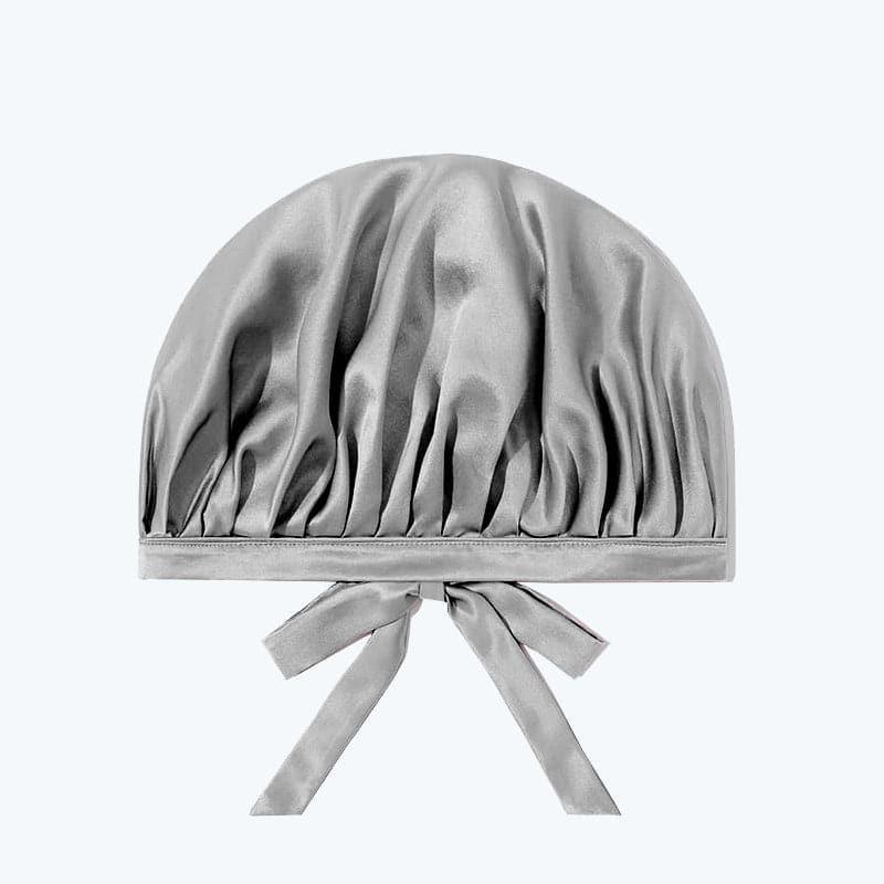 Silk Hair Care Sleep Cap with Bow Knot - Satin Bonnet for Curly, Natural & Damaged Hair - Perfect for Nighttime Hair Protection & Styling