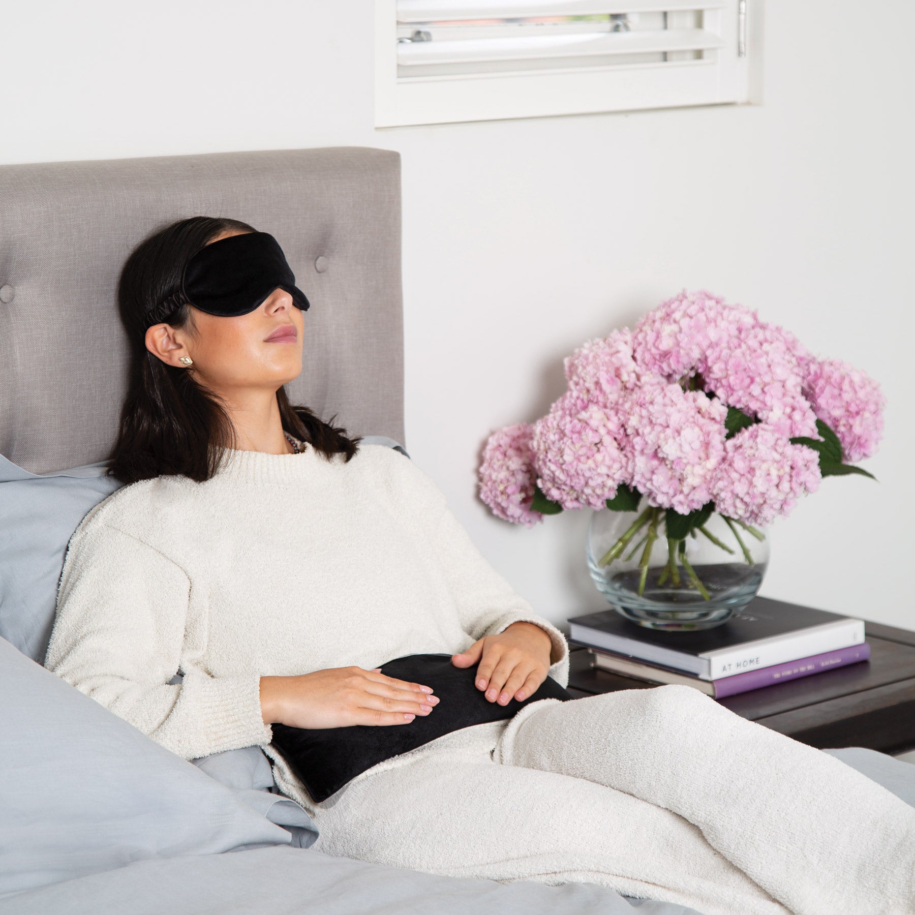 Luxe Velvet Black Heat Pillow - Soothing Warmth for Neck, Back & Shoulder Pain Relief - Perfect for Home, Office & Travel Use