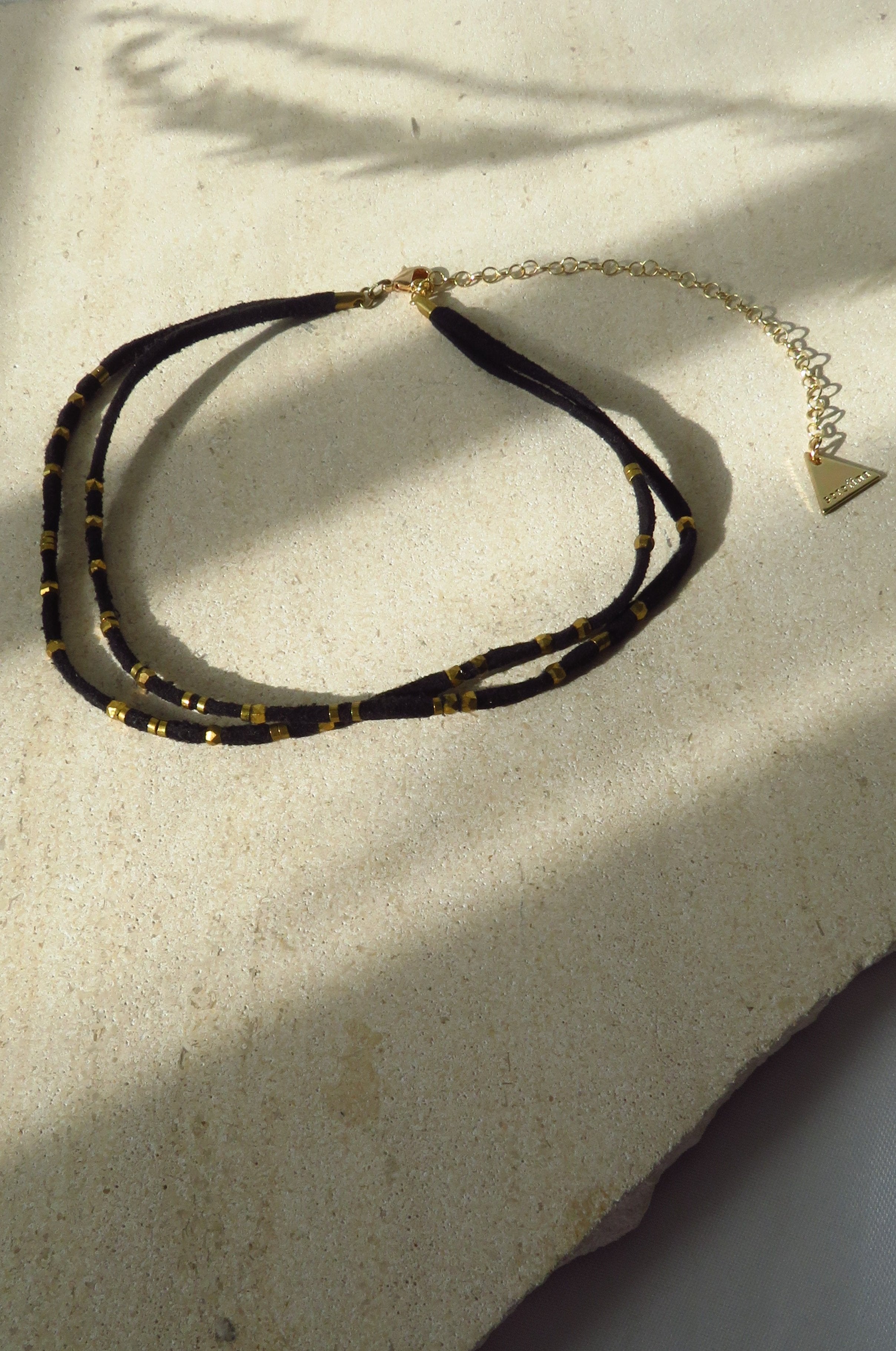 Elegant Suede Beaded Wrap Choker Necklace for Women - Boho Chic Jewelry for Parties, Weddings & Everyday Wear