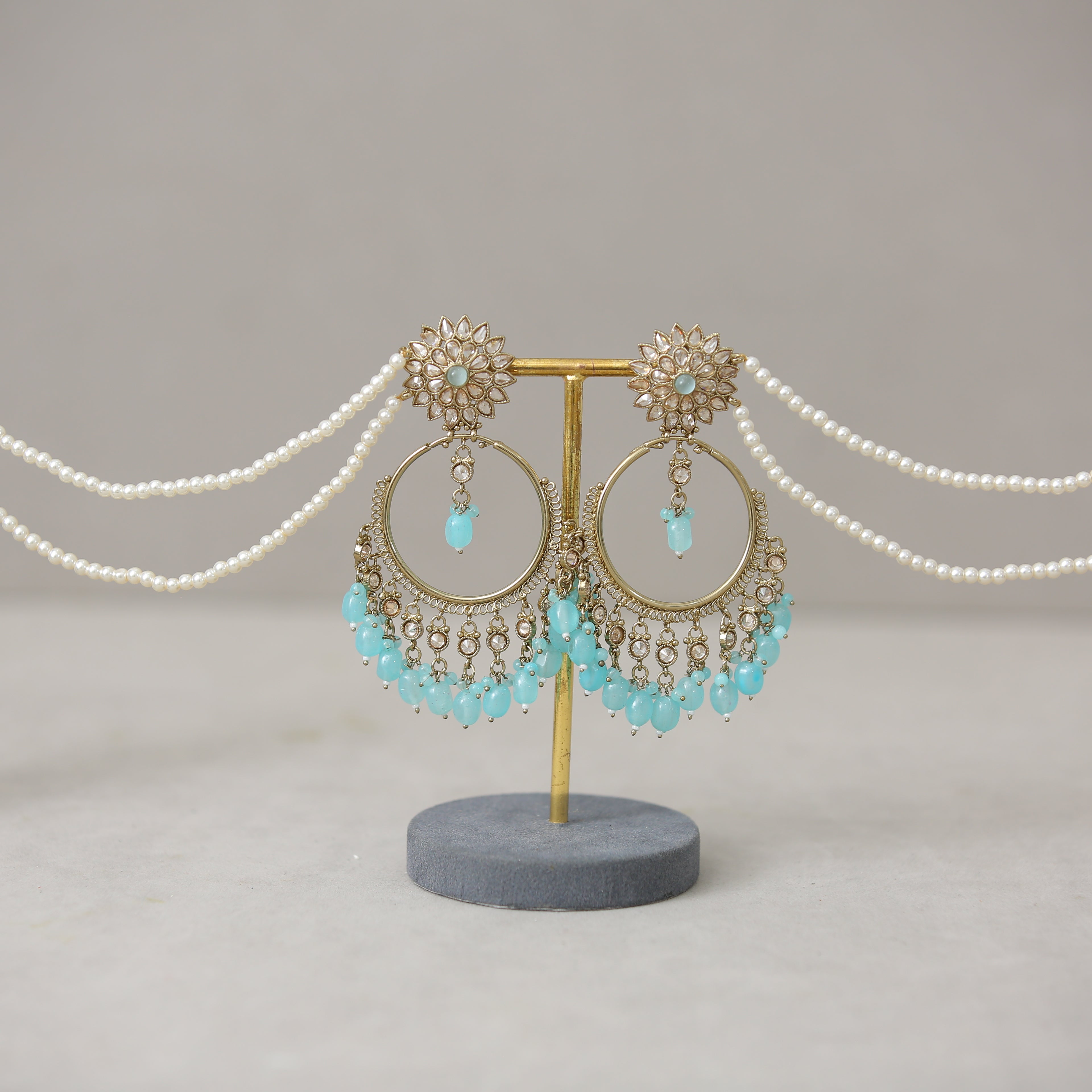 Juhi Stone Earrings for Women – Handmade Boho Dangle Jewelry – Perfect for Weddings, Parties & Everyday Wear