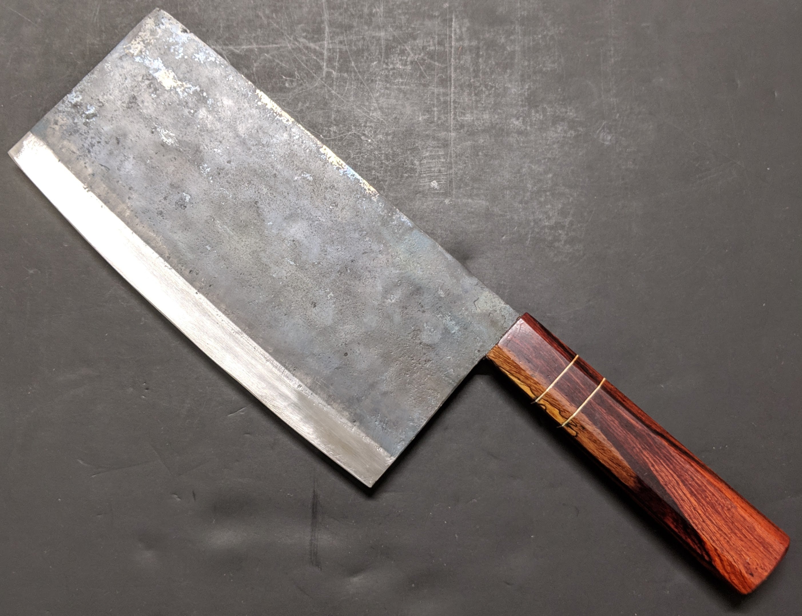 Dao Vua 205mm Chinese Chef Knife - High Carbon Steel Cleaver with Wooden Saya Sheath | Perfect for Slicing, Dicing & Chopping Vegetables, Meat & Herbs | Professional Kitchen & Home Cooking Essential