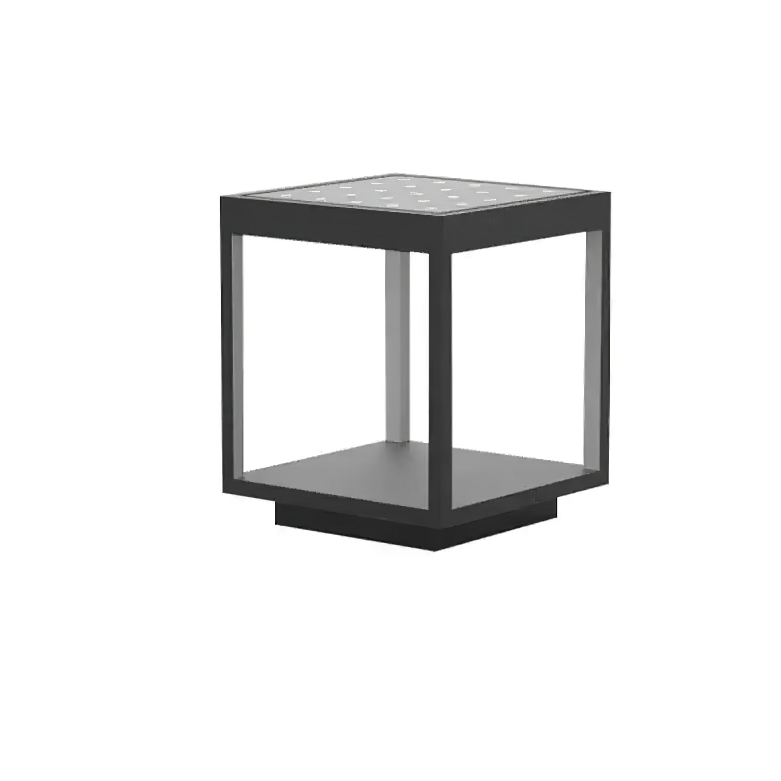 Modern Square Frame Outdoor Post Light - Durable Weatherproof Exterior Lighting for Patio, Garden, and Driveway - Perfect for Home and Commercial Outdoor Spaces