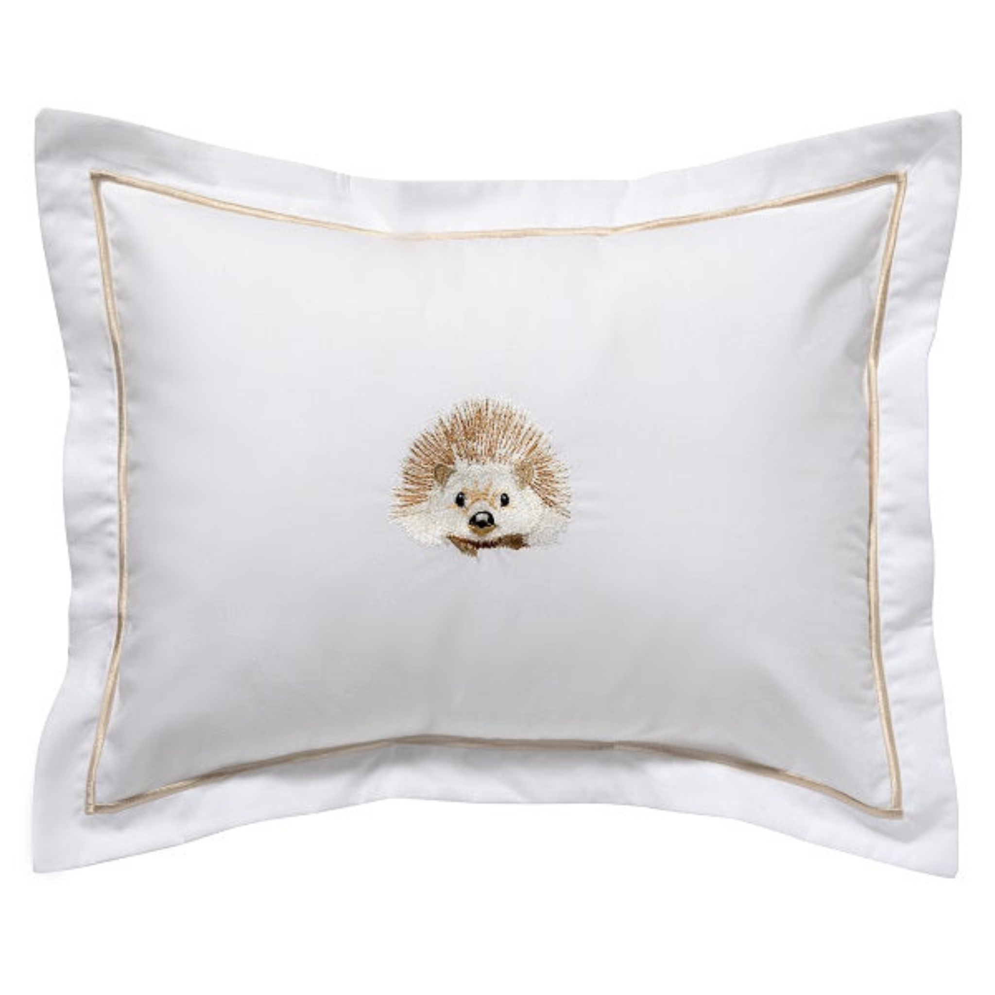 Hedgehog Beige Baby Boudoir Pillow Cover - Soft & Cute Nursery Decor for Newborns, Toddlers, and Kids' Rooms | Perfect for Cribs, Rocking Chairs, and Photo Props